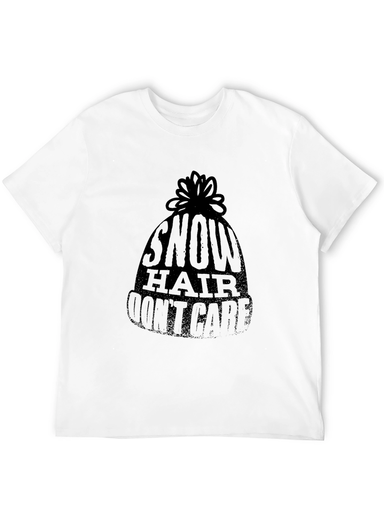 Snow Hair Dont Care T-Shirt - Winter Style