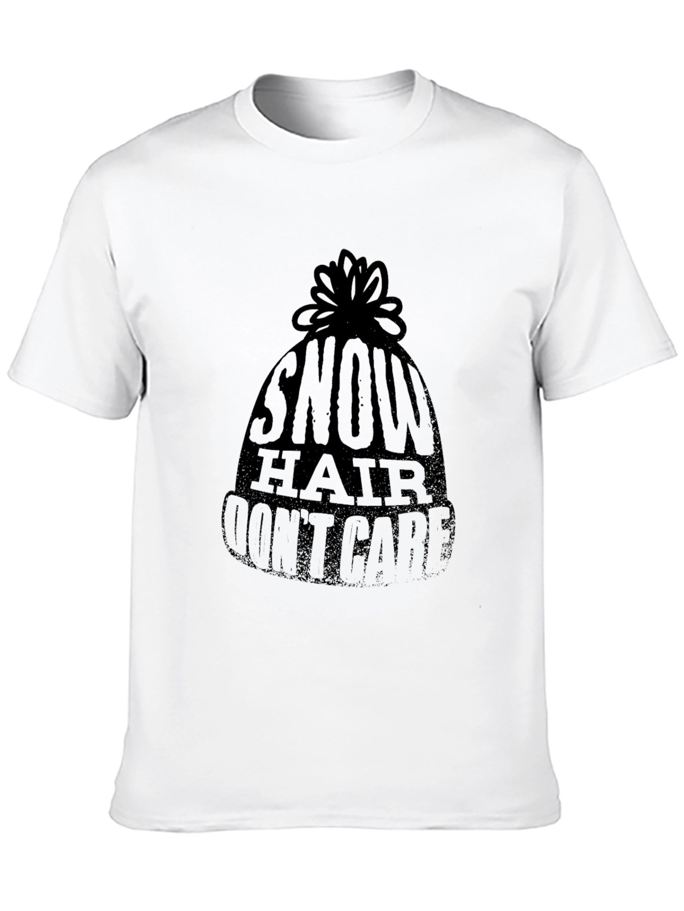 Snow Hair Dont Care T-Shirt - Winter Style