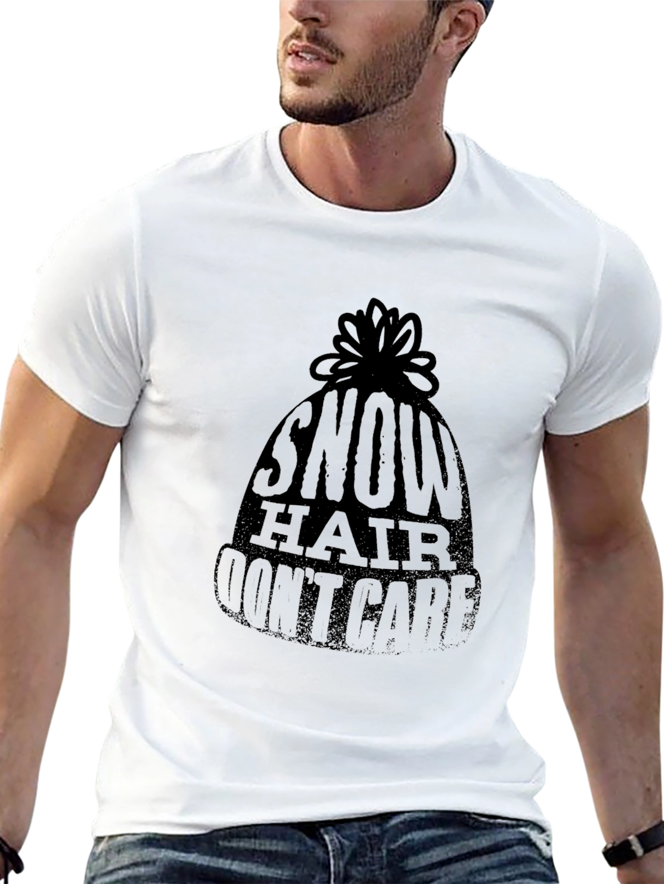 Snow Hair Dont Care T-Shirt - Winter Style