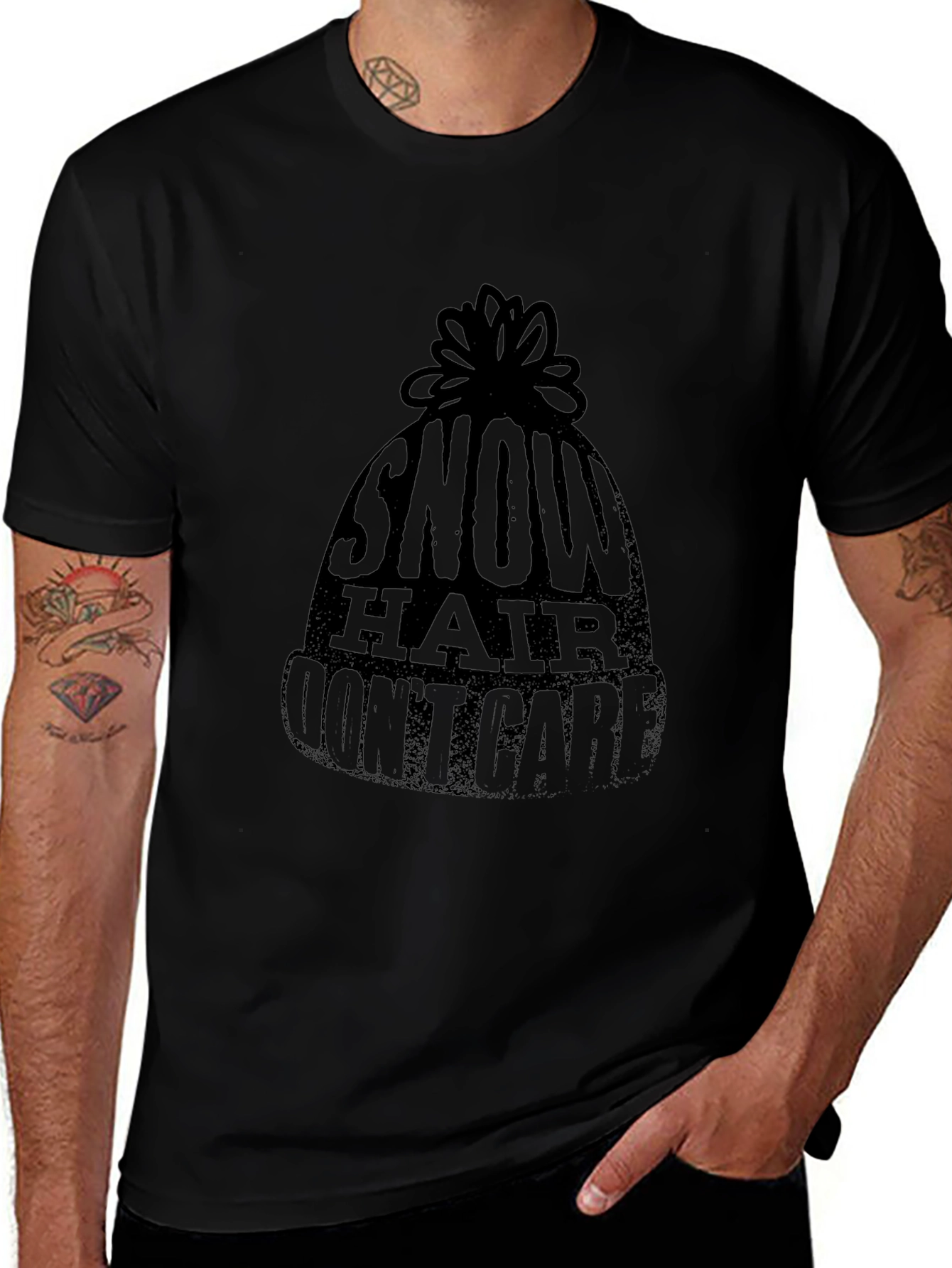 Snow Hair Dont Care T-Shirt - Winter Style