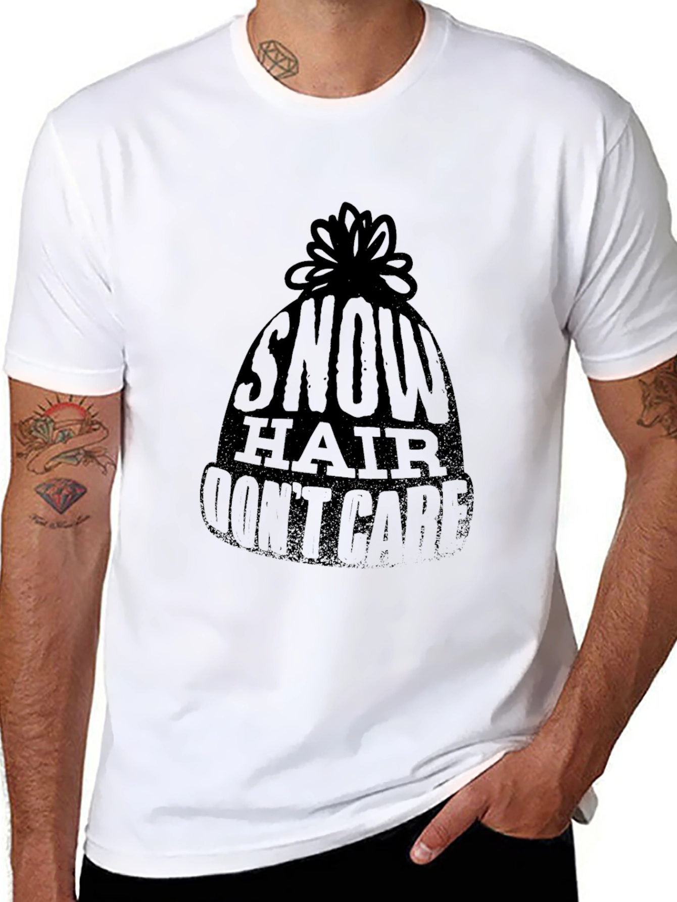 Snow Hair Dont Care T-Shirt - Winter Style