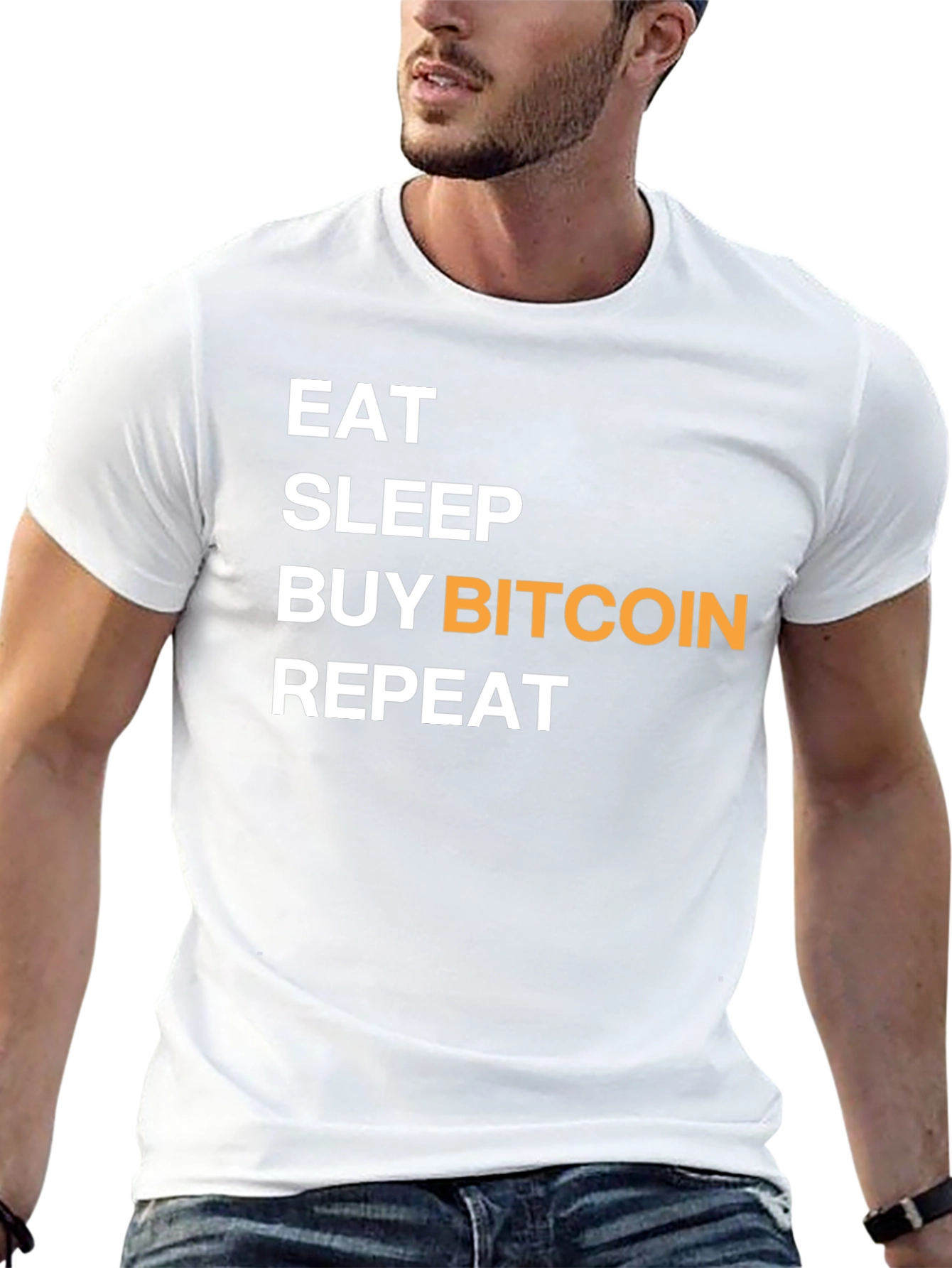 Eat Sleep Buy Bitcoin Repeat Graphic T-Shirt