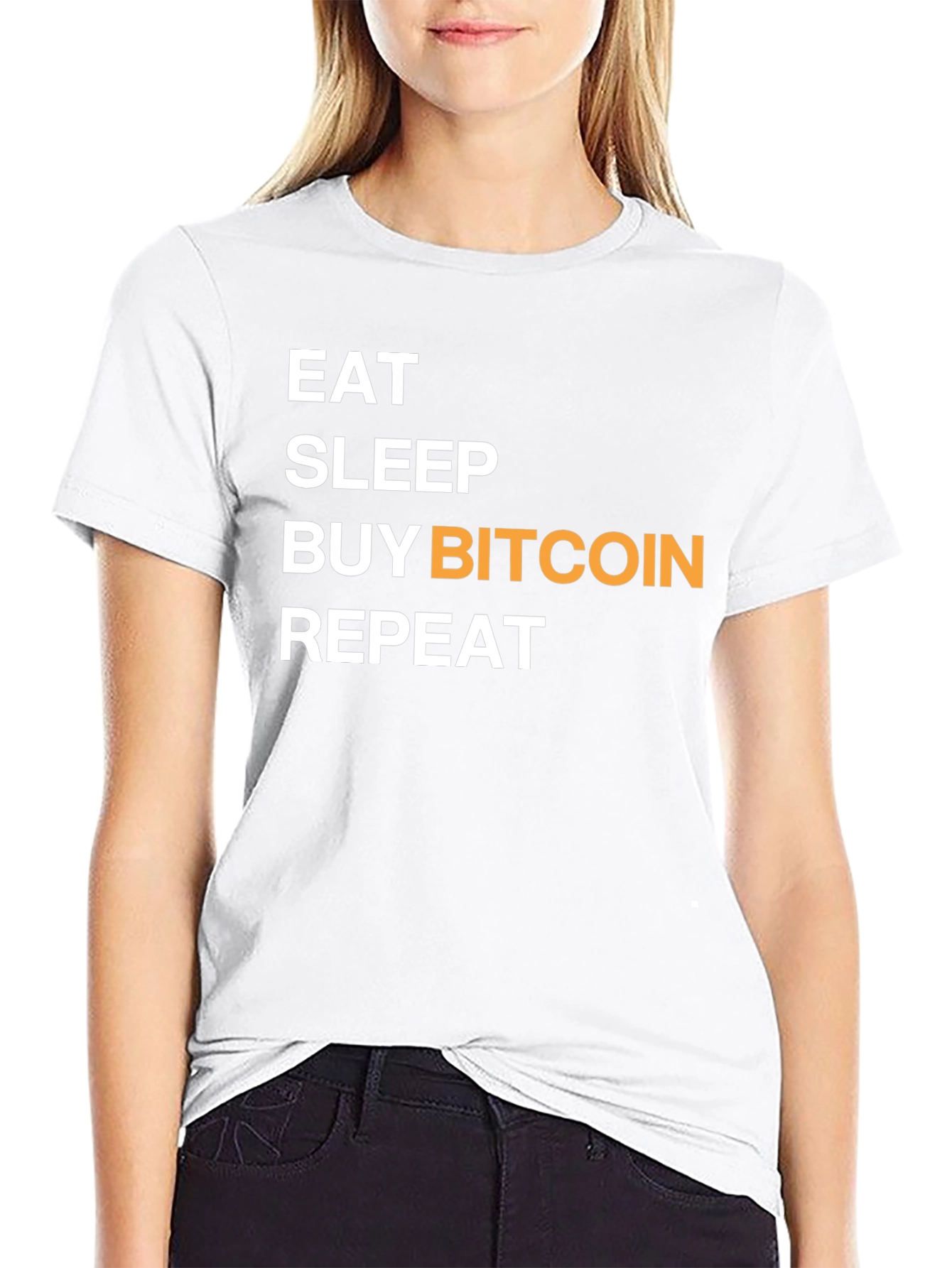 Eat Sleep Buy Bitcoin Repeat Graphic T-Shirt
