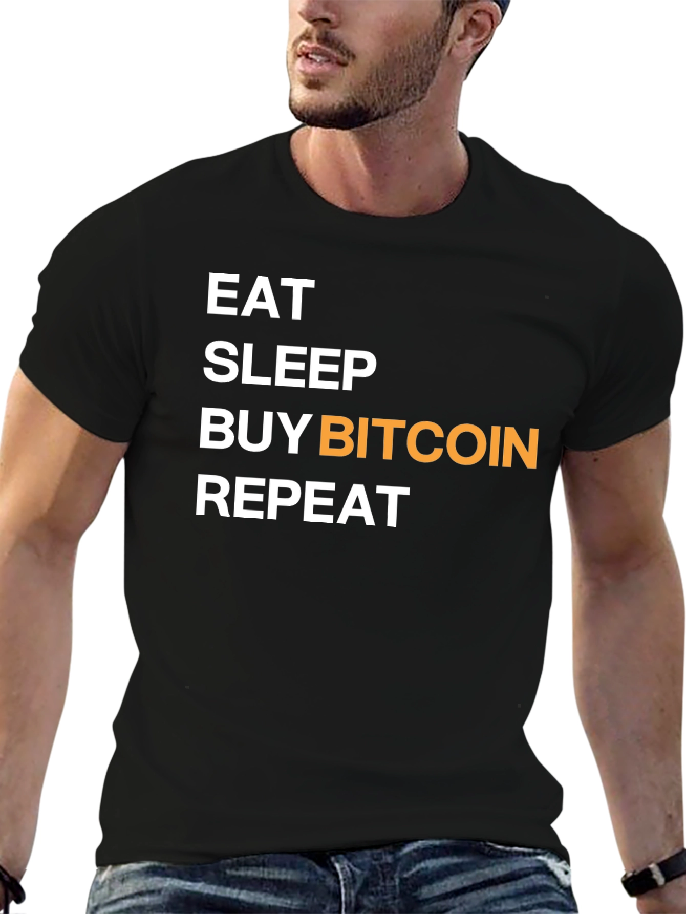 Eat Sleep Buy Bitcoin Repeat Graphic T-Shirt