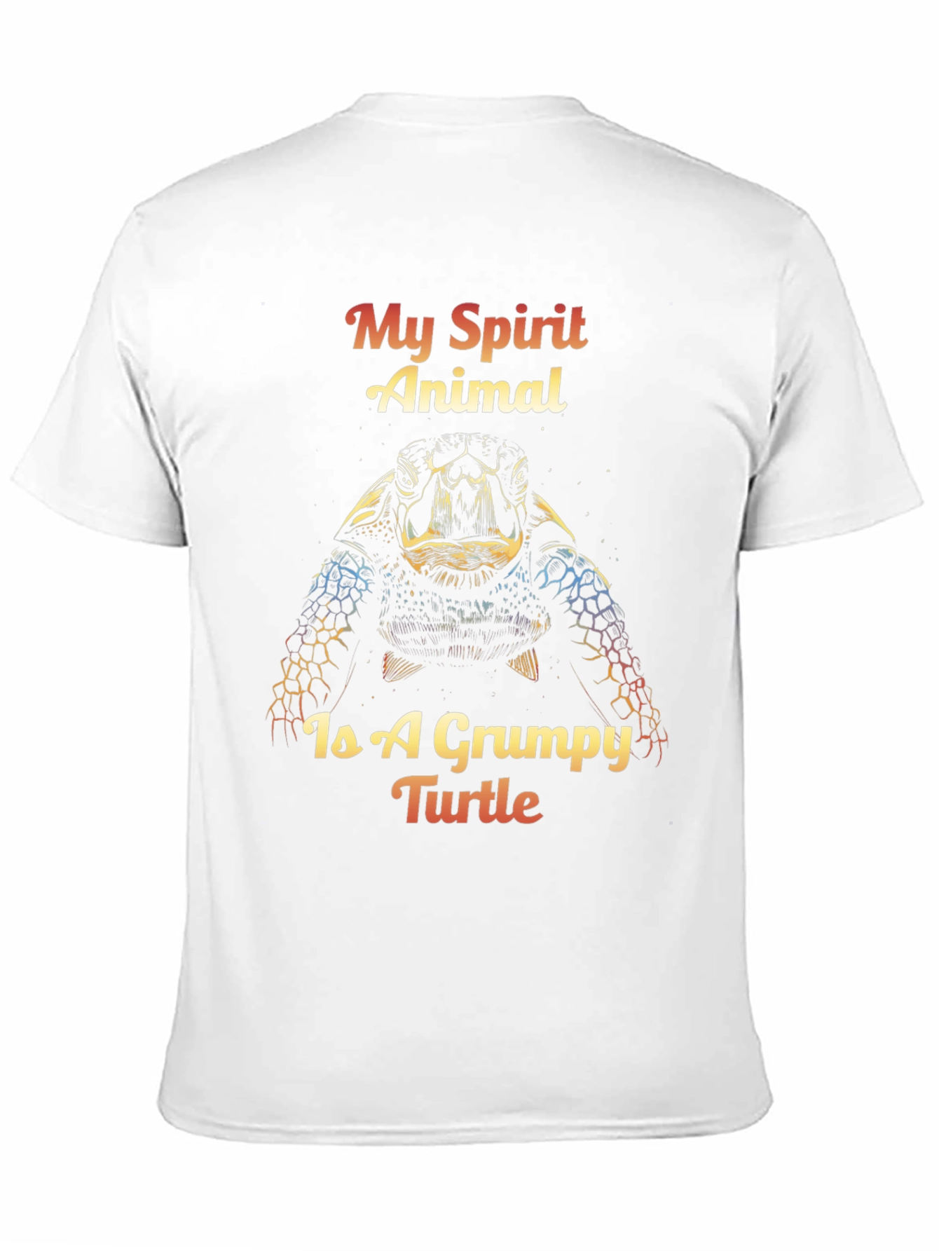 Grumpy Turtle Spirit Animal Graphic T-Shirt