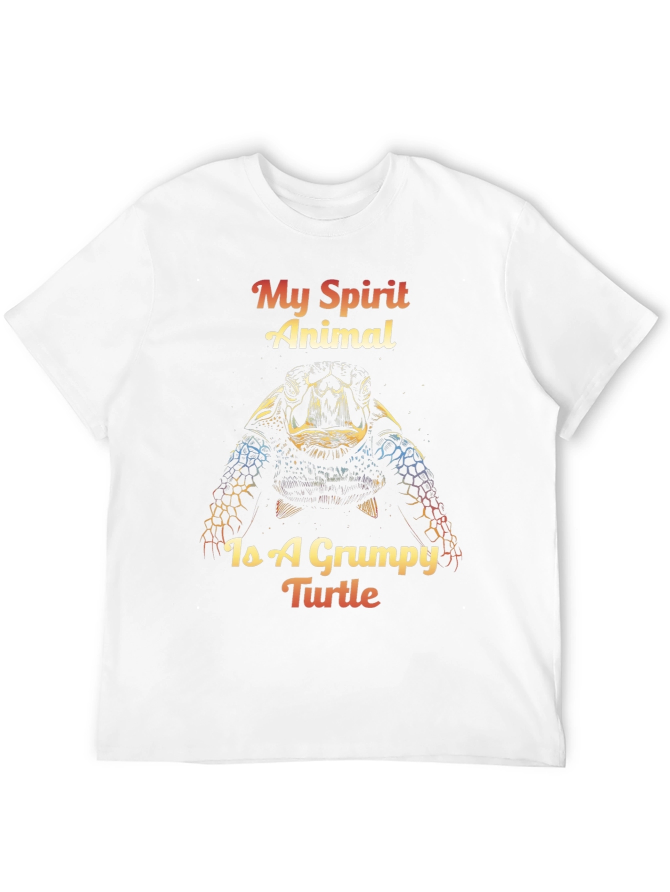 Grumpy Turtle Spirit Animal Graphic T-Shirt