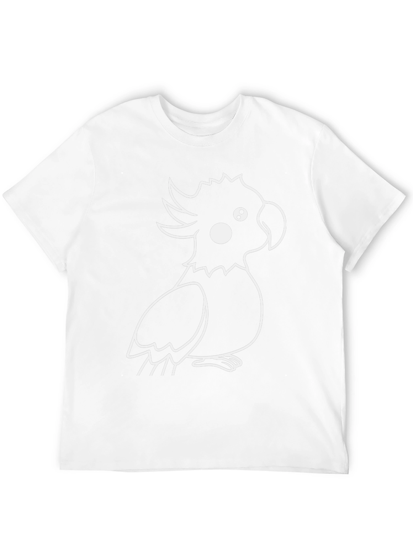 Black T-Shirt with Cockatoo Design