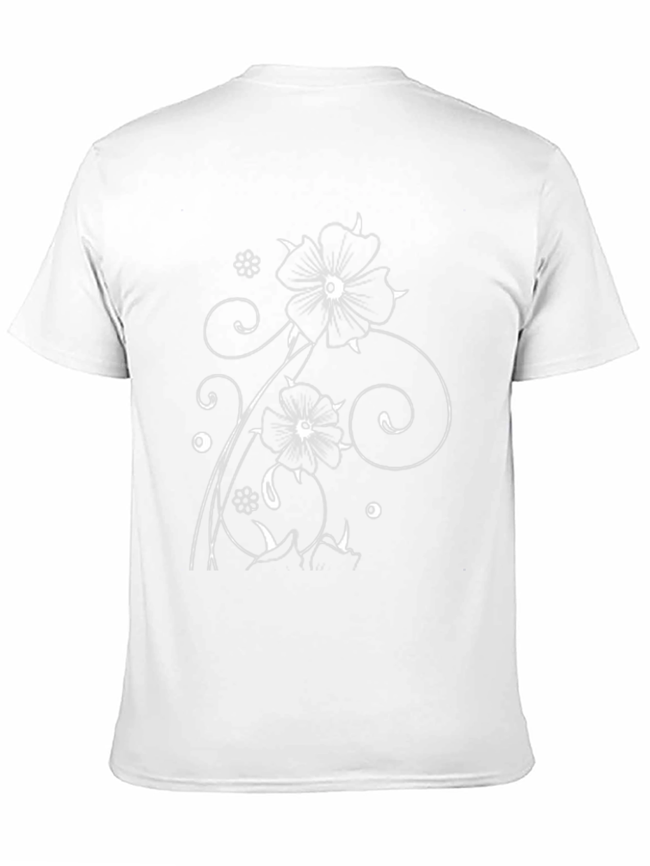 Floral Graphic Black T-Shirt