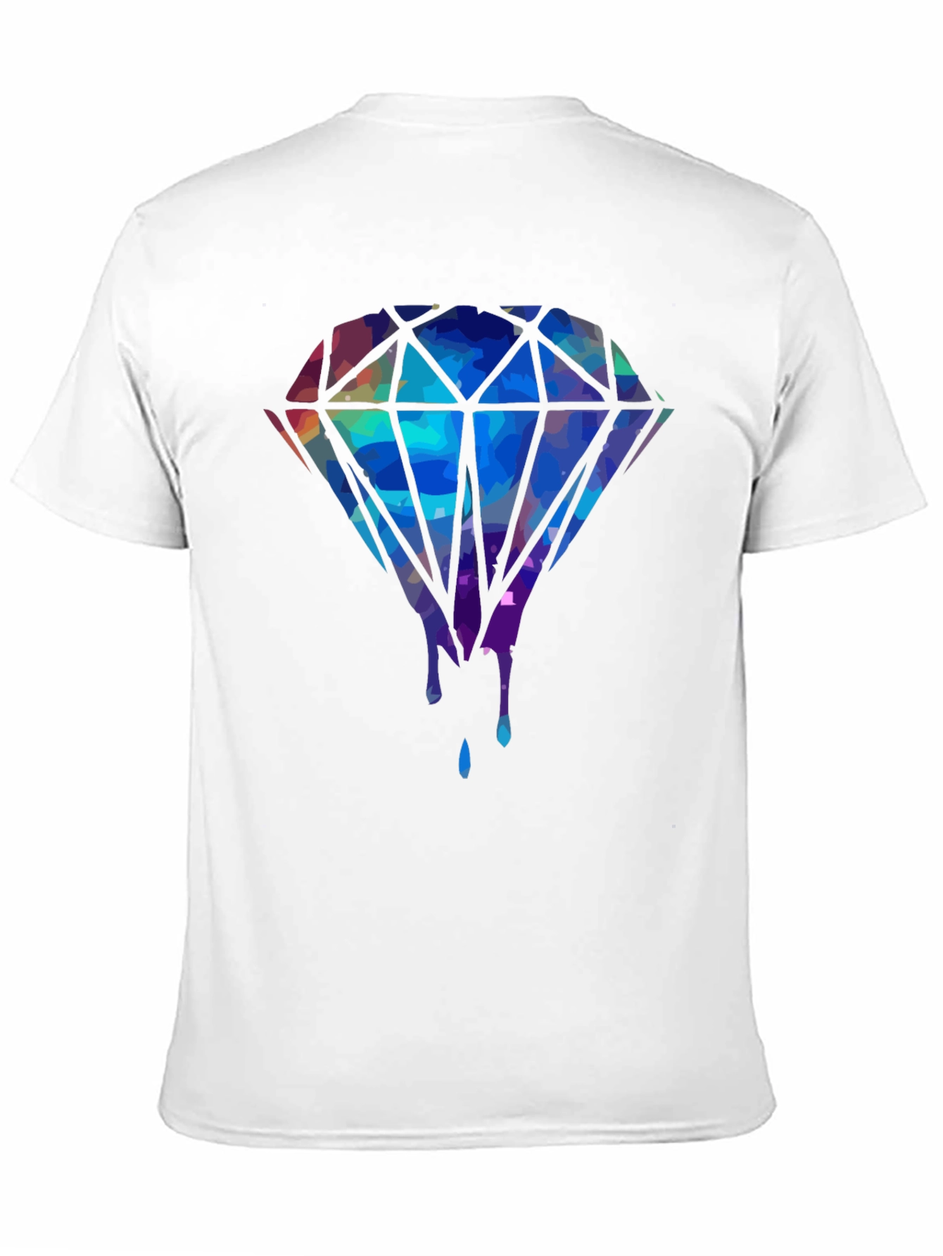 Diamond Drip Graphic Tee - Mens Black T-Shirt