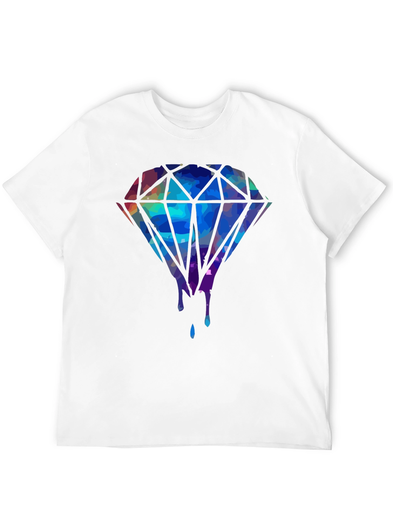 Diamond Drip Graphic Tee - Mens Black T-Shirt