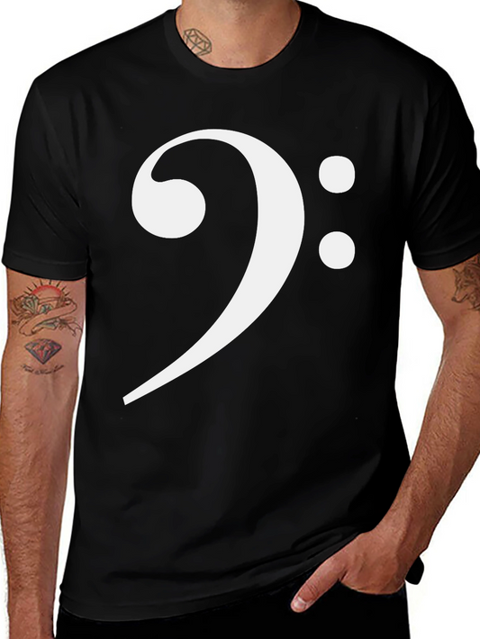 Bass Clef T-Shirt - Music Lover Tee