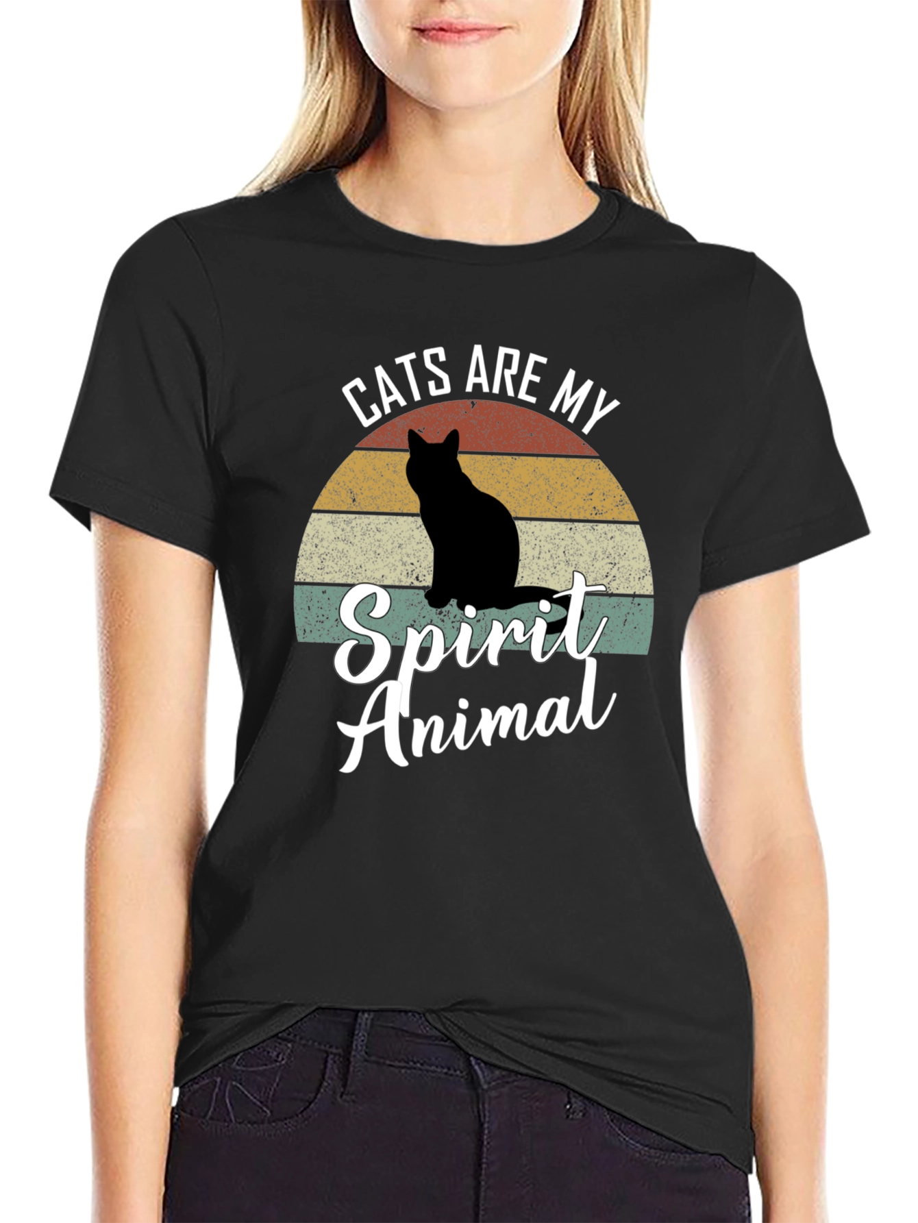 Cats Are My Spirit Animal Graphic Tee