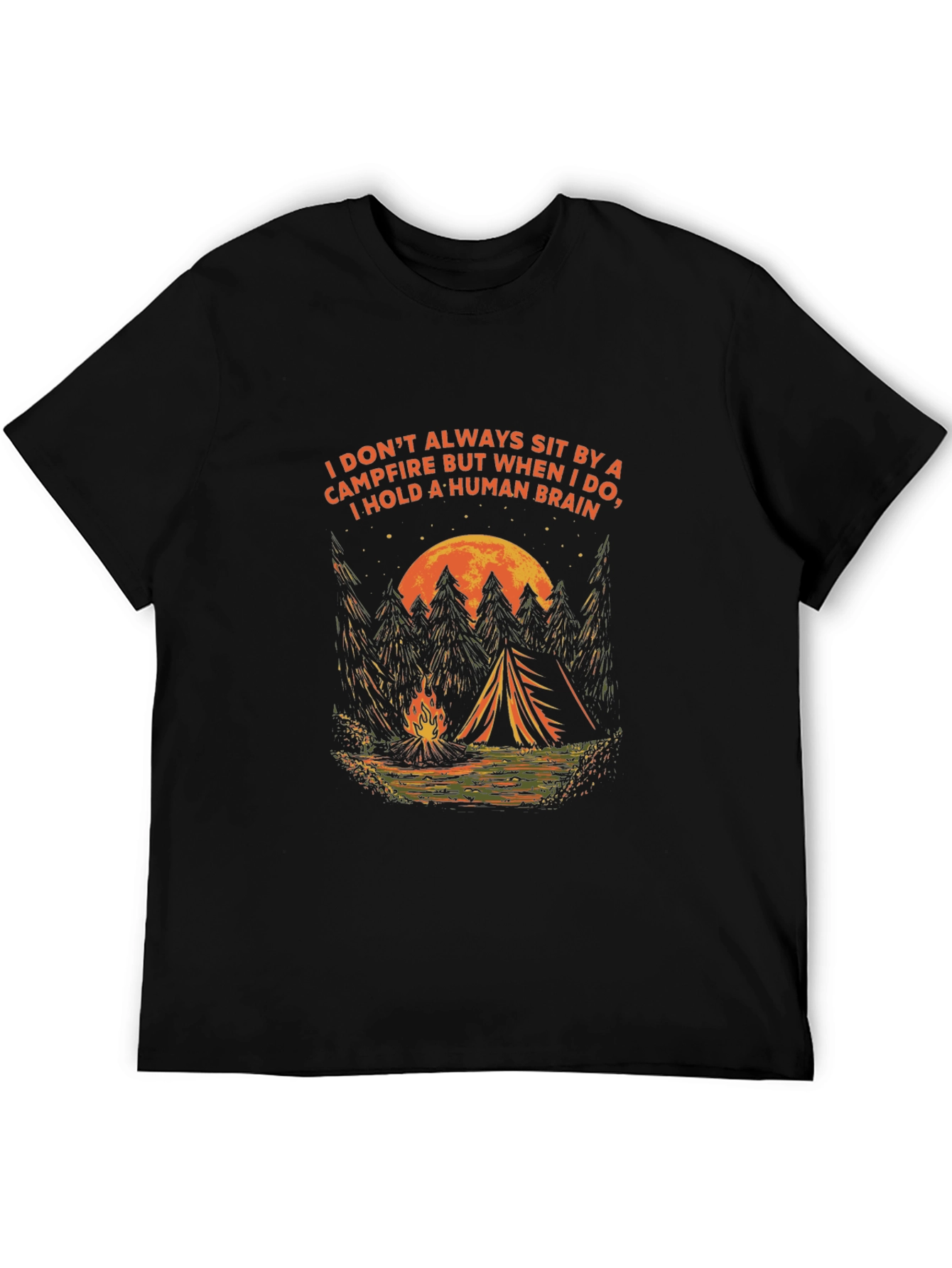 Campfire & Human Brain Graphic Tee