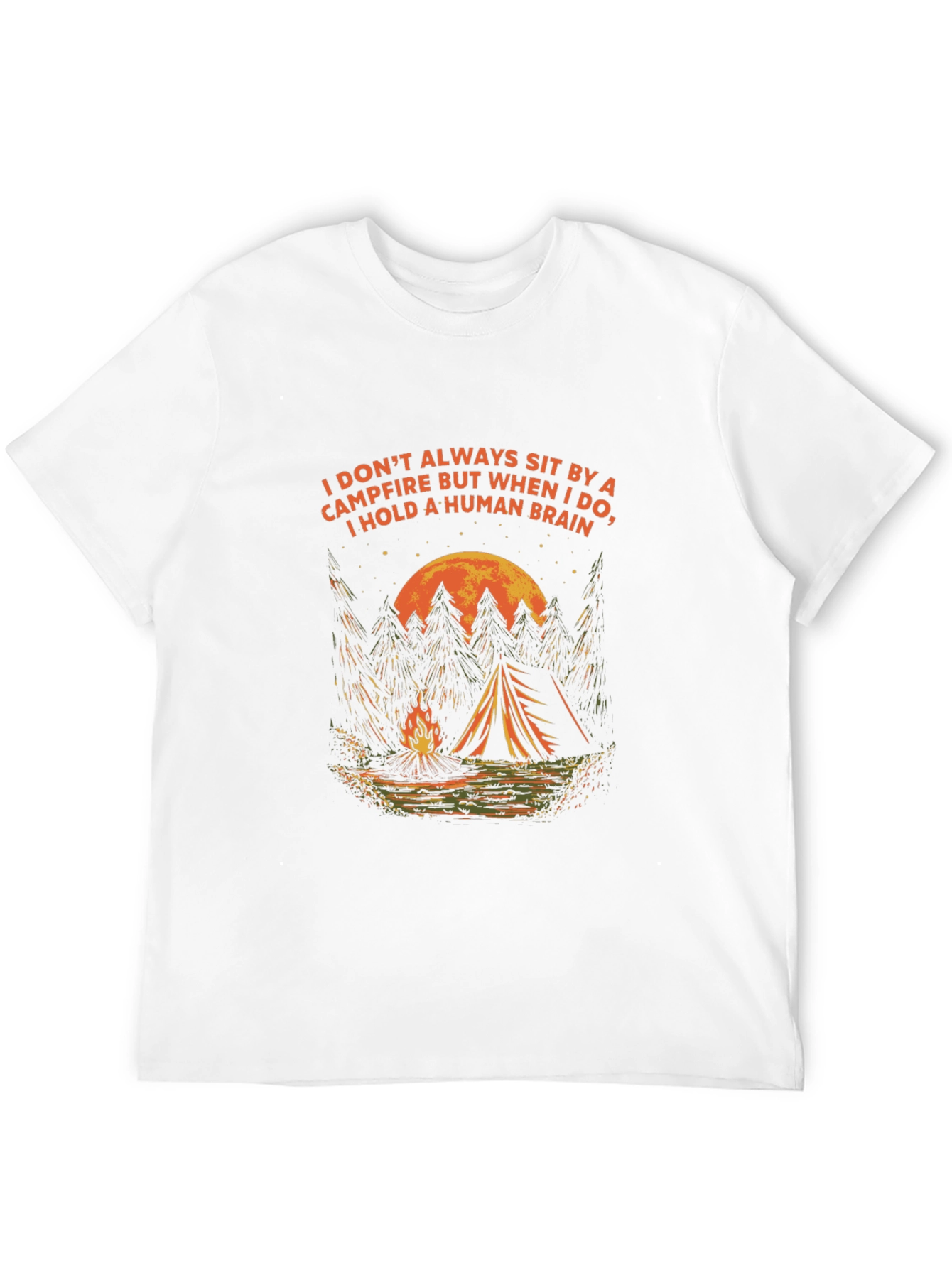 Campfire & Human Brain Graphic Tee
