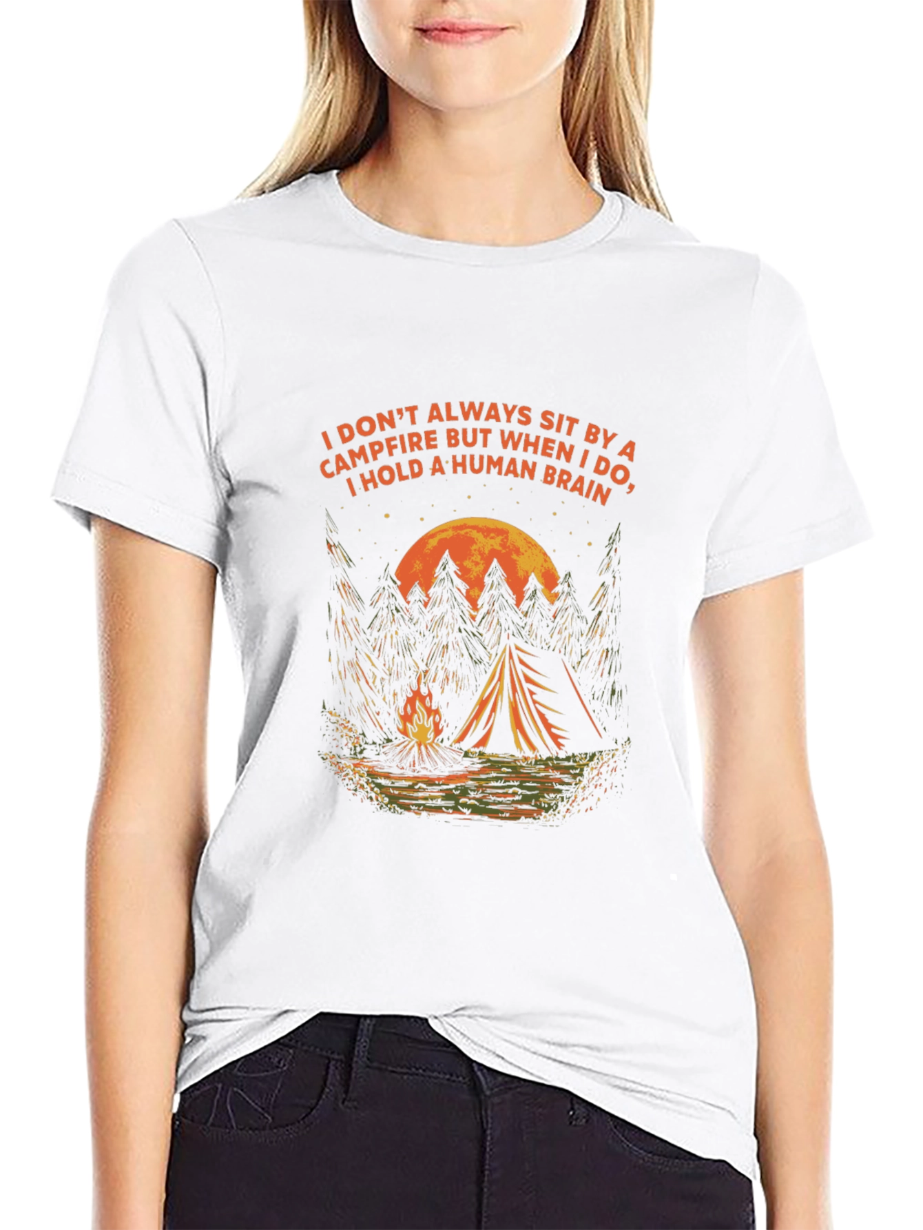 Campfire & Human Brain Graphic Tee
