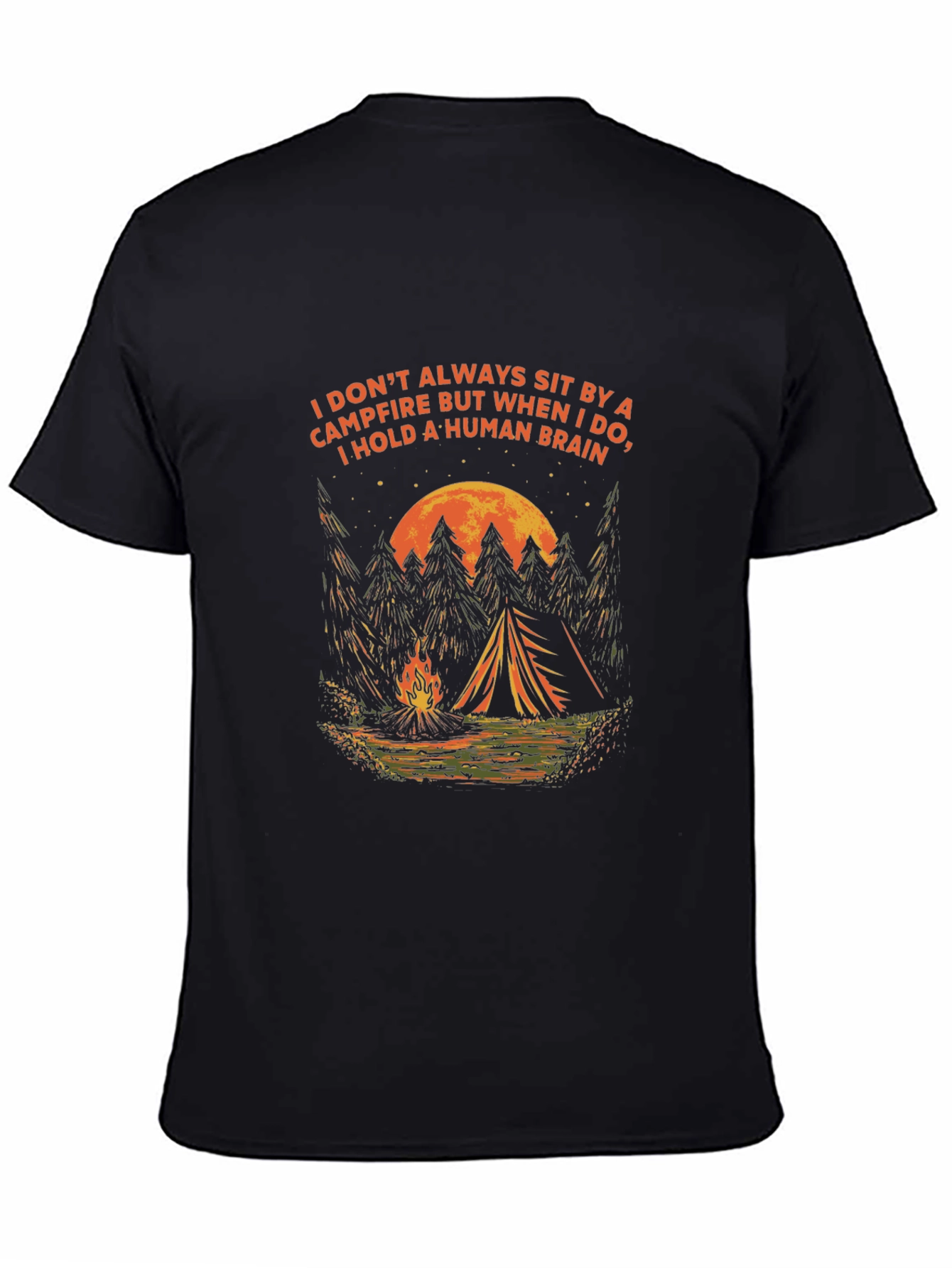 Campfire & Human Brain Graphic Tee