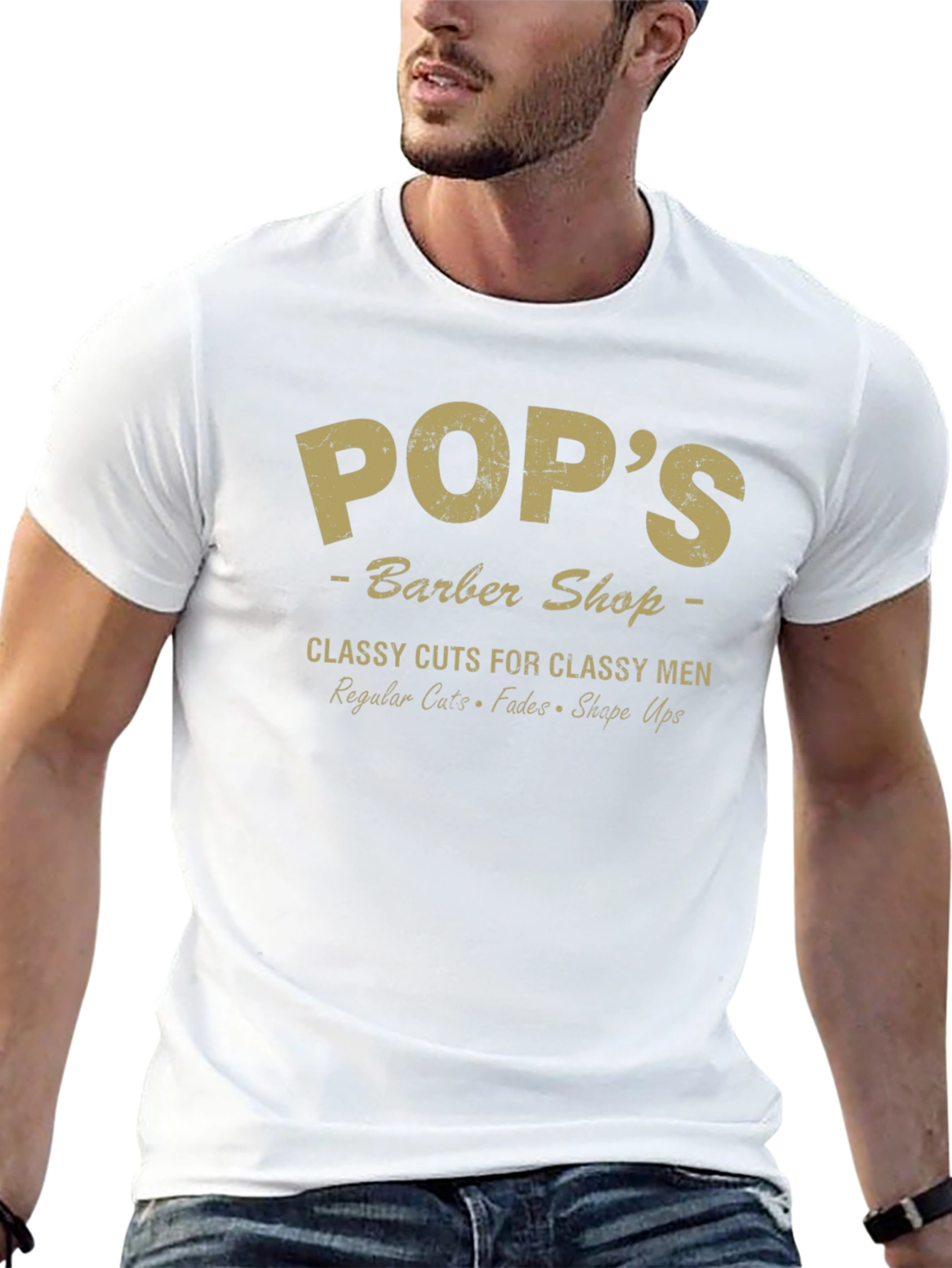 Pops Barber Shop Graphic Tee