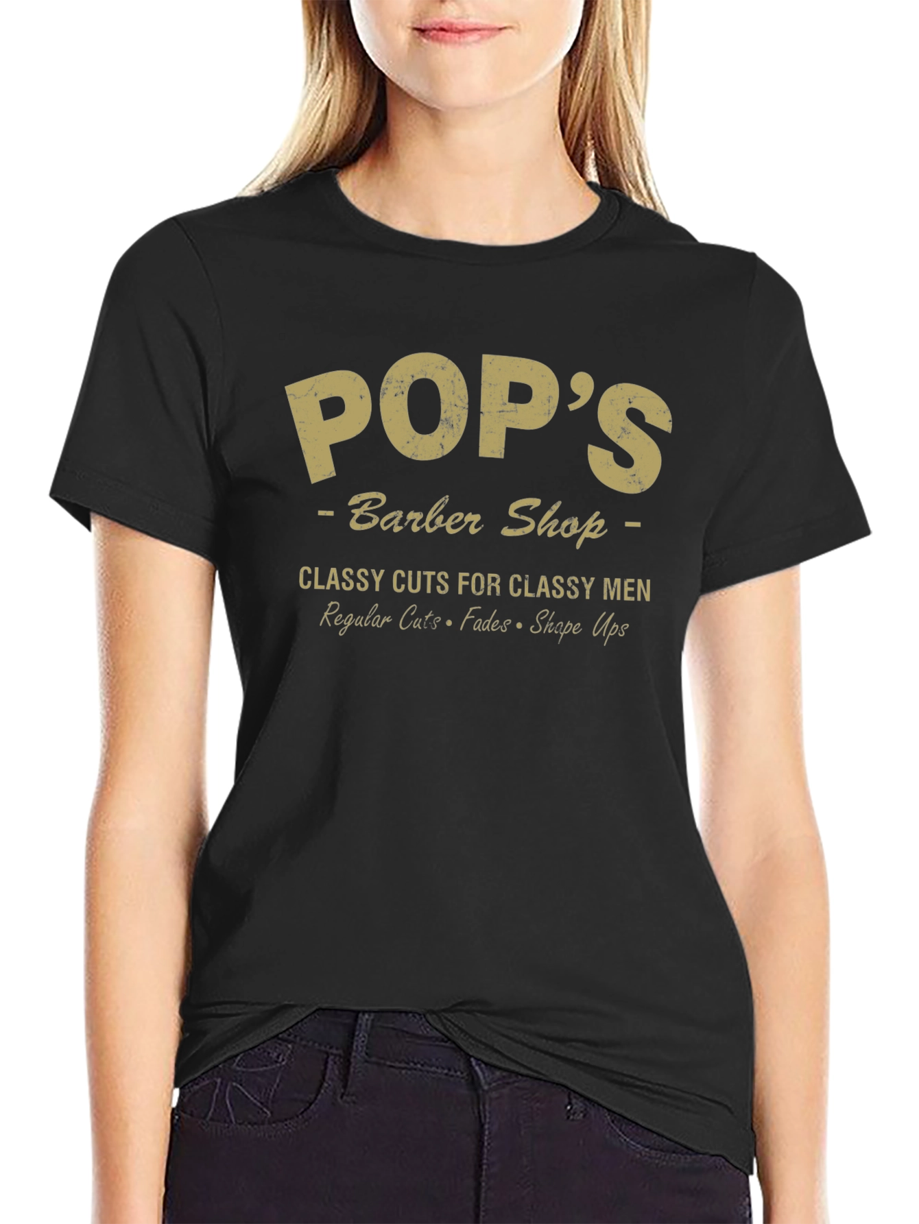 Pops Barber Shop Graphic Tee