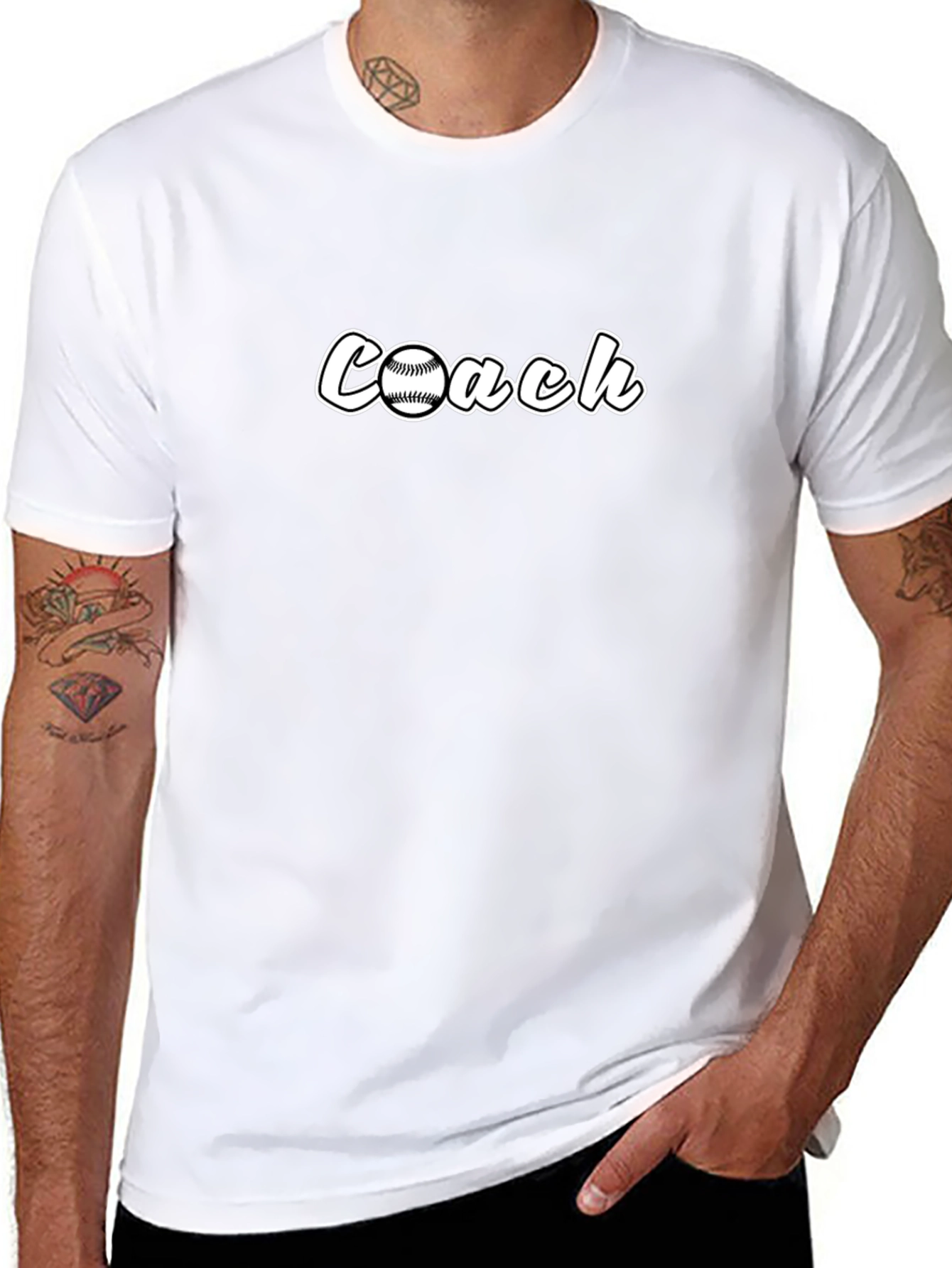 Baseball Coach Black T-Shirt