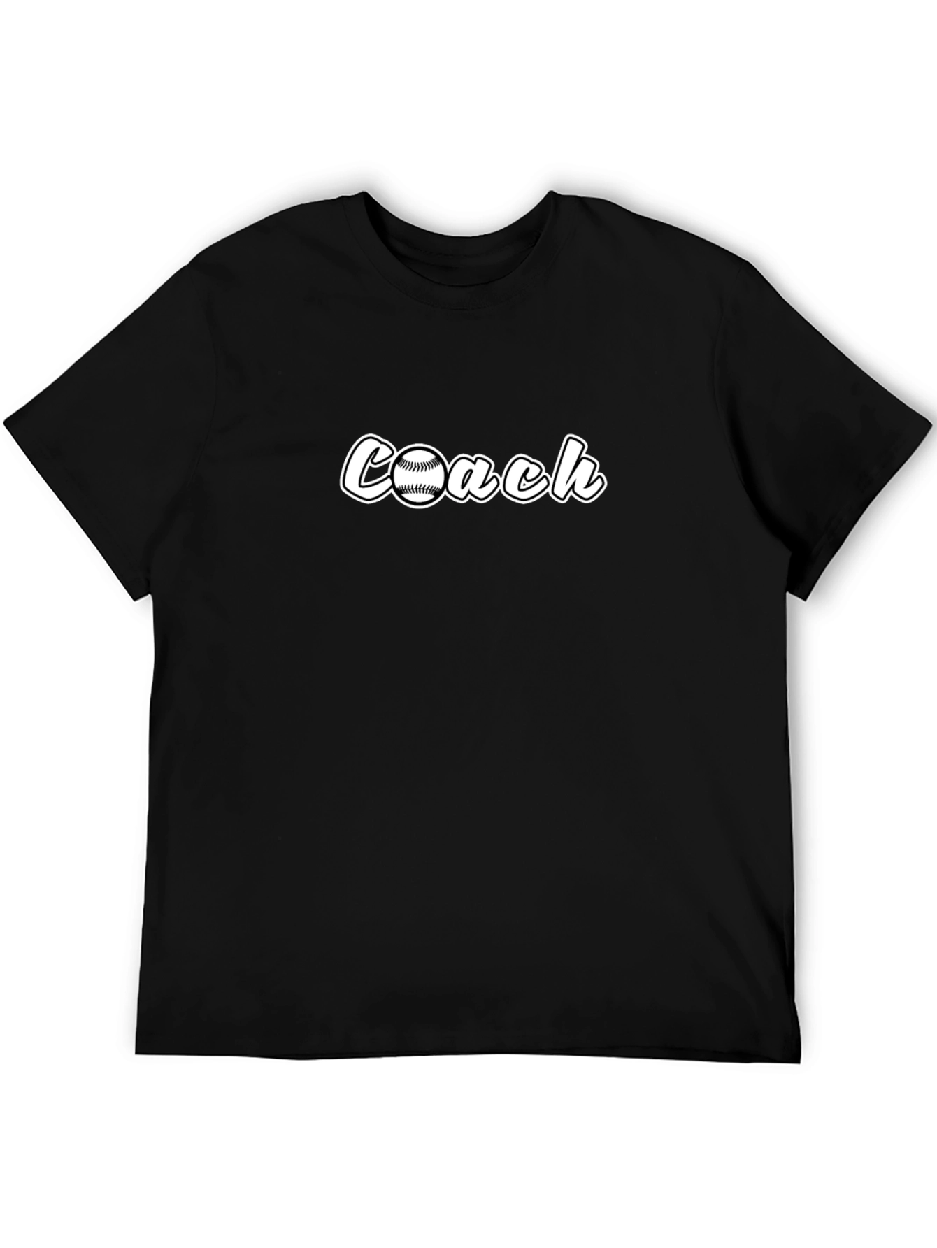 Baseball Coach Black T-Shirt