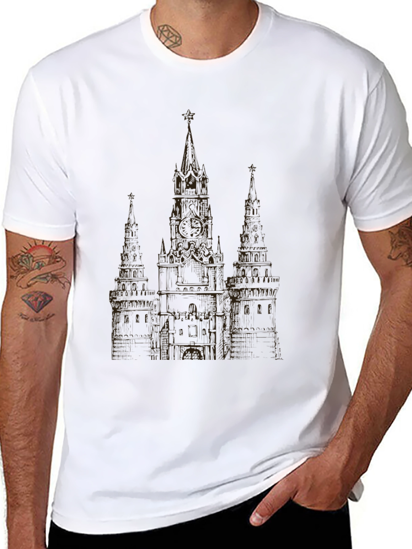 Kremlin Sketch Graphic T-Shirt
