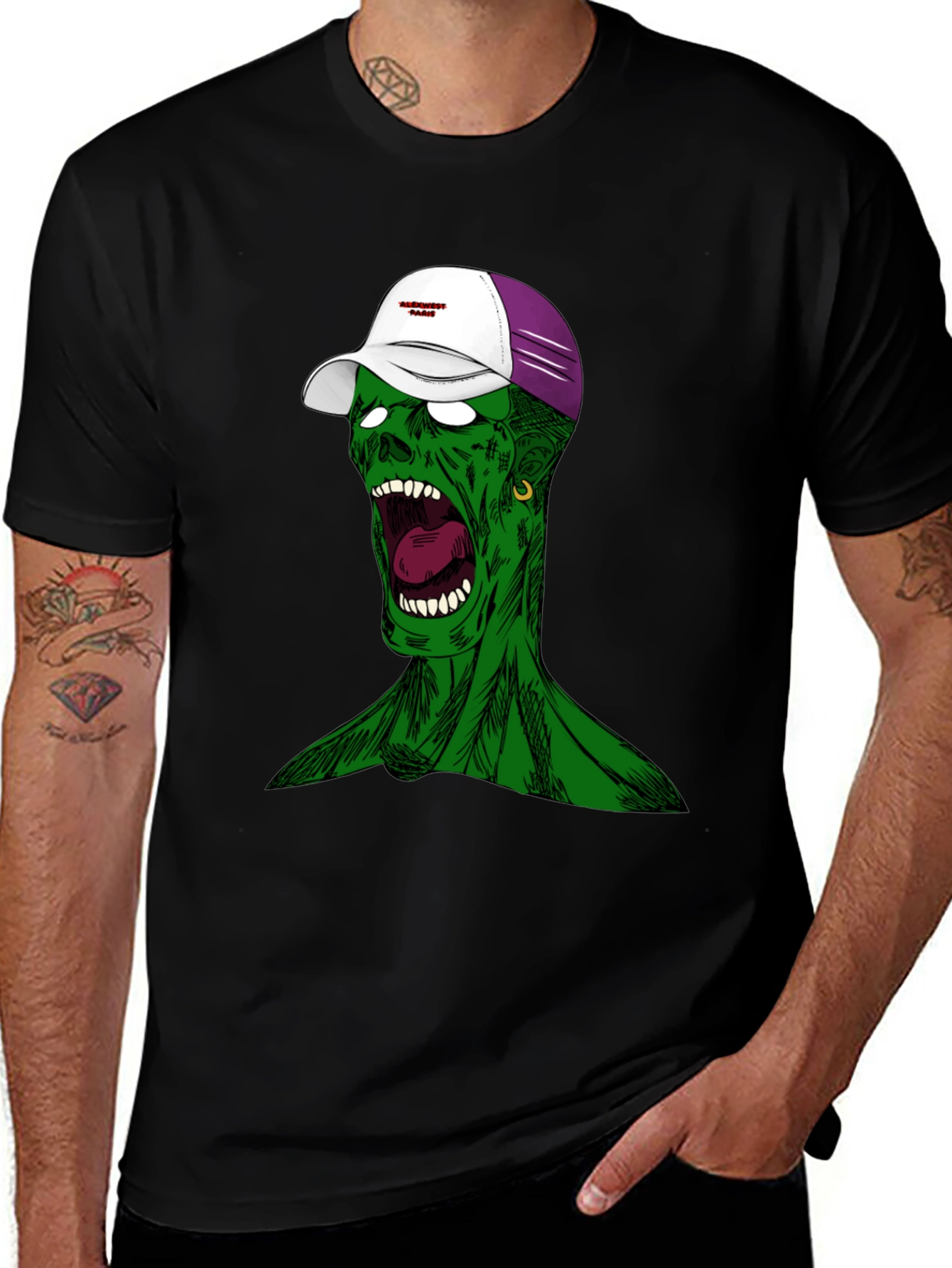 Zombie Graphic Tee - Unique Streetwear