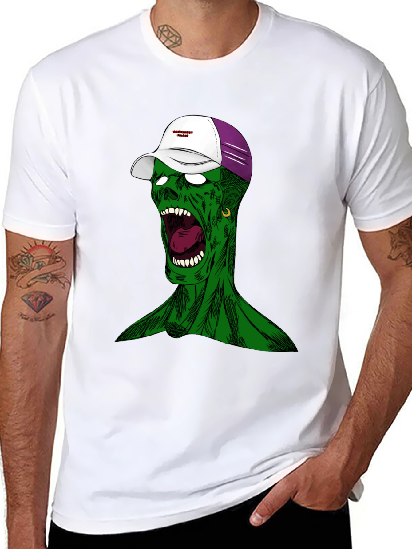 Zombie Graphic Tee - Unique Streetwear