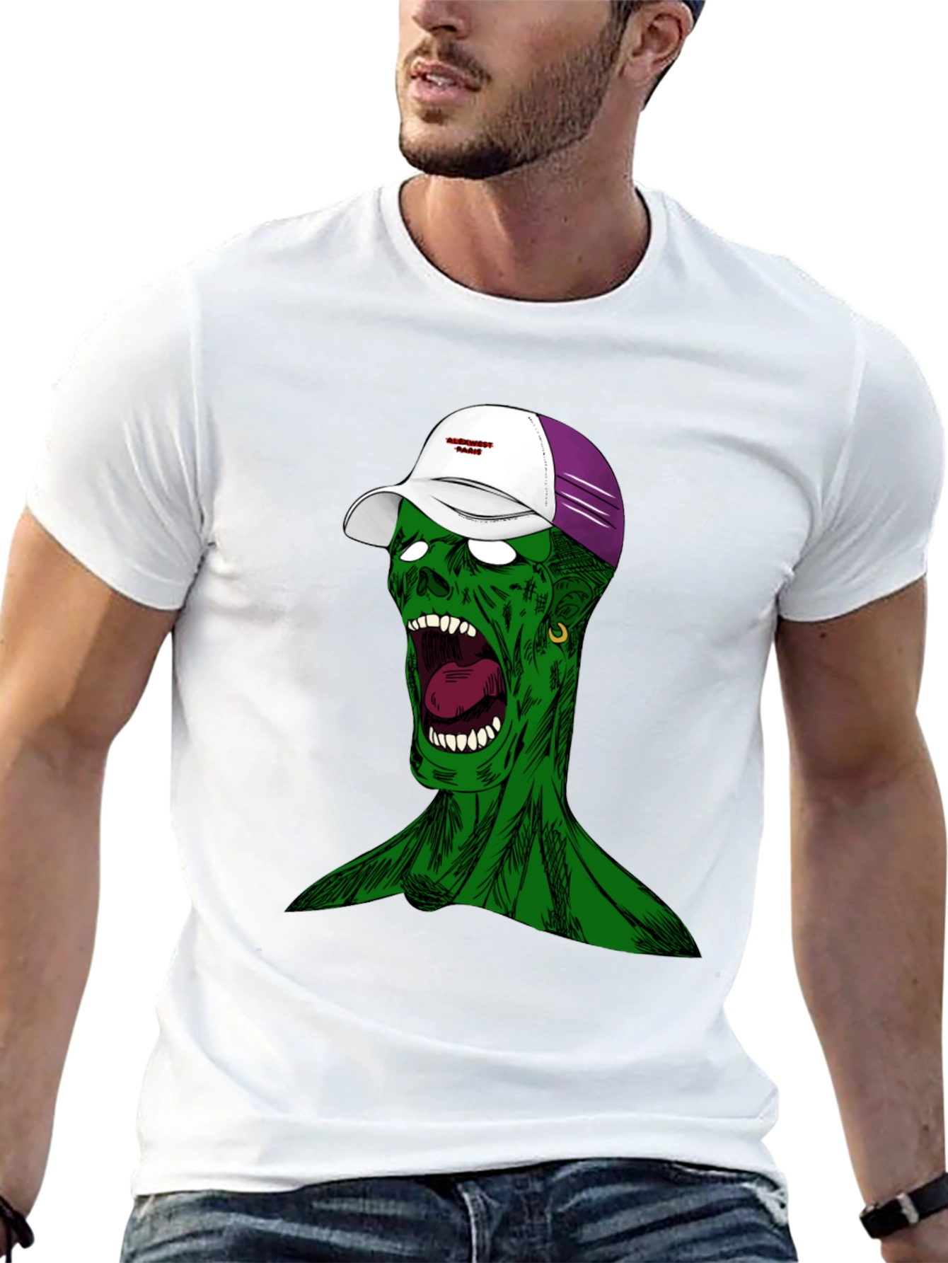Zombie Graphic Tee - Unique Streetwear