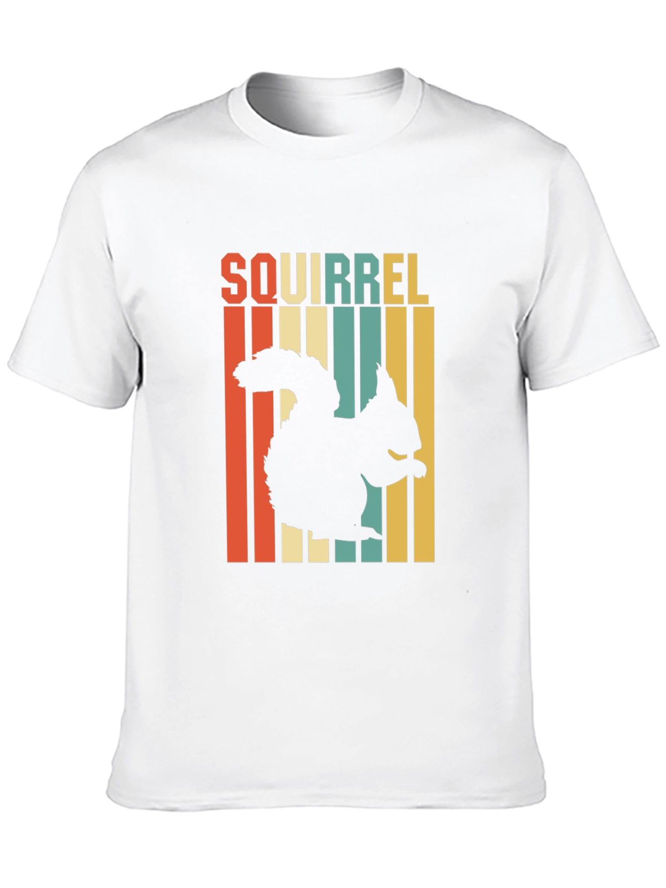 Retro Squirrel Graphic Tee - Black