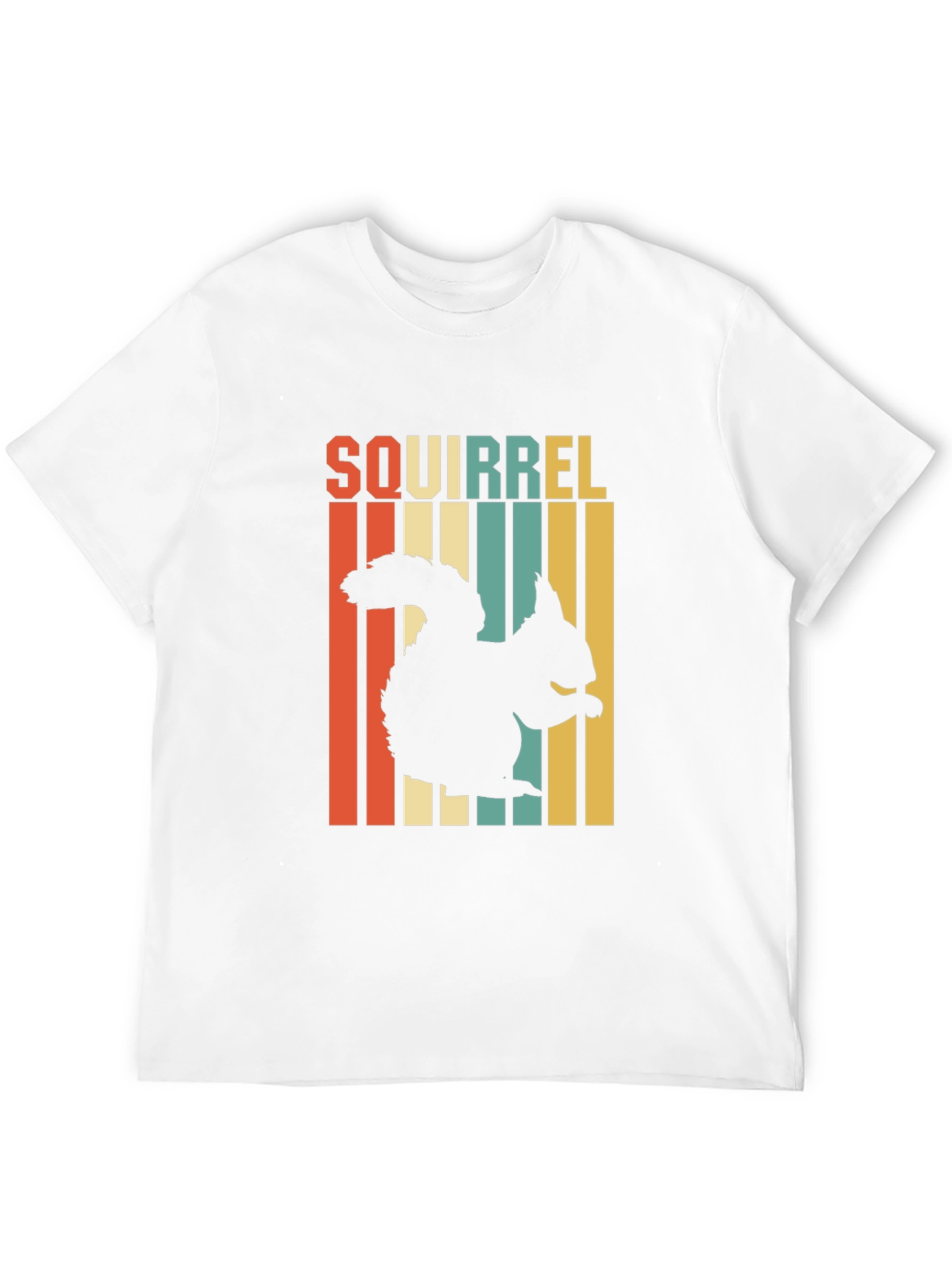Retro Squirrel Graphic Tee - Black