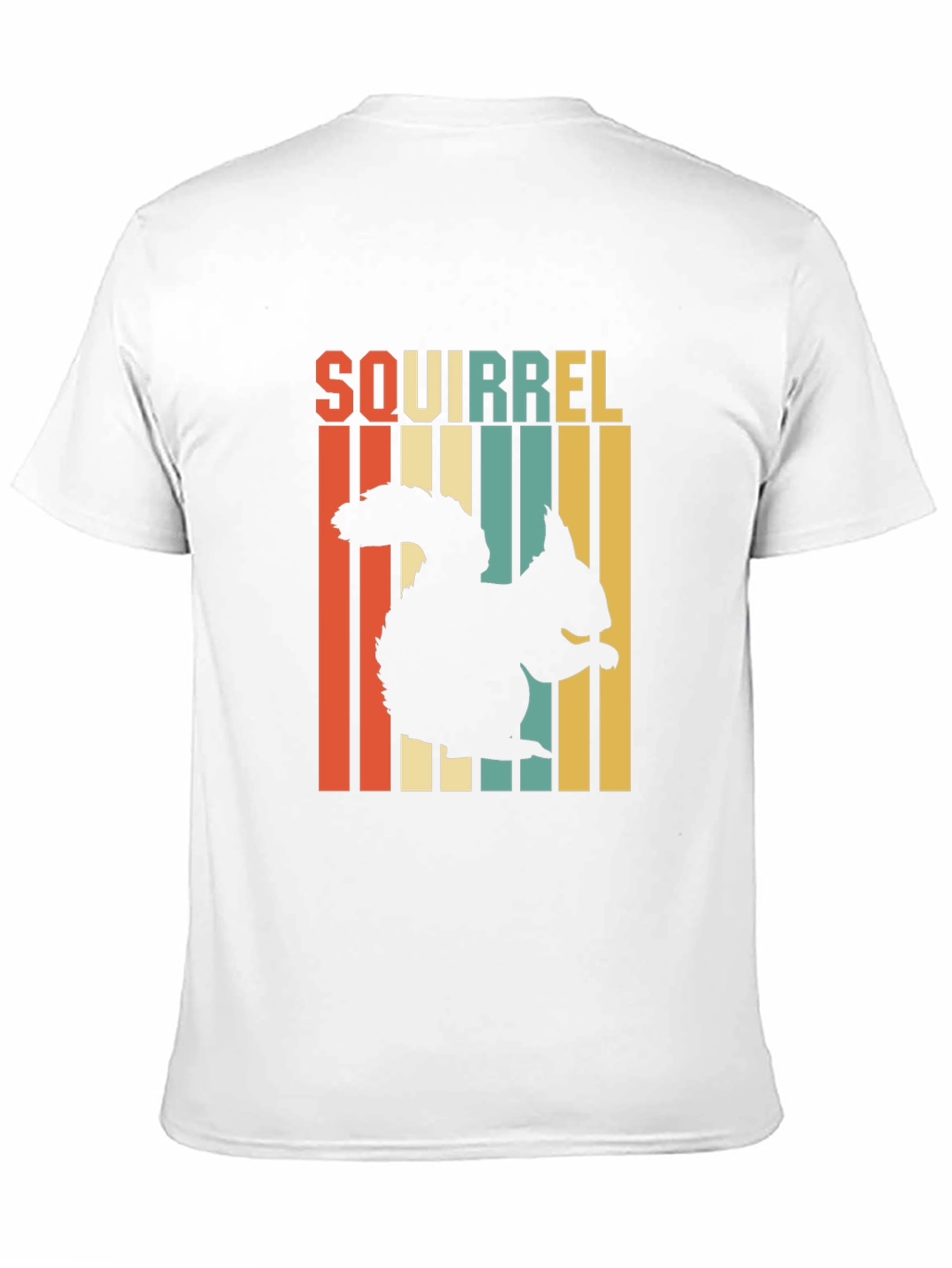 Retro Squirrel Graphic Tee - Black
