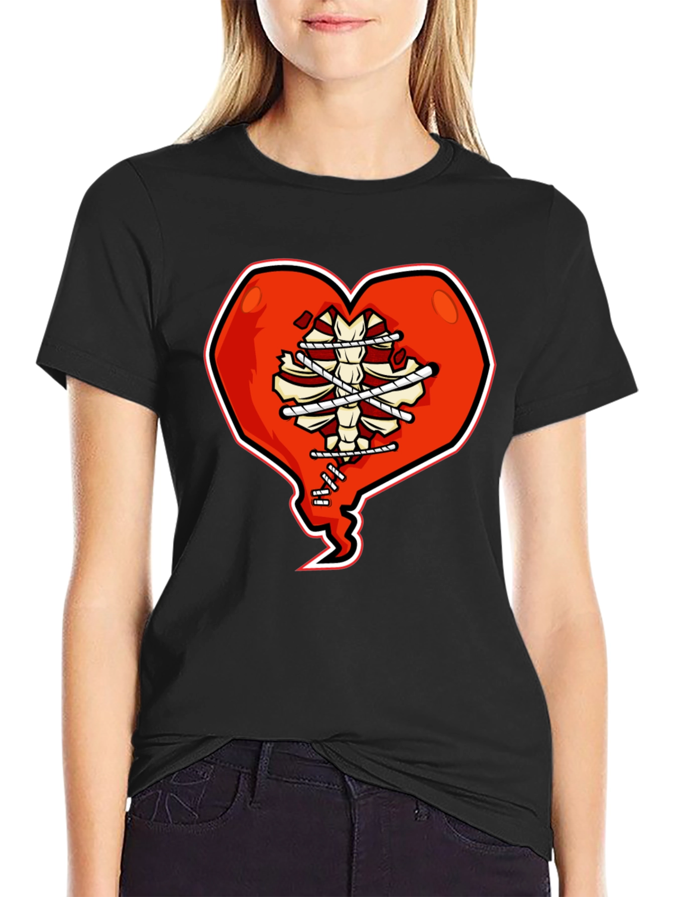 Broken Heart Rib Cage T-Shirt