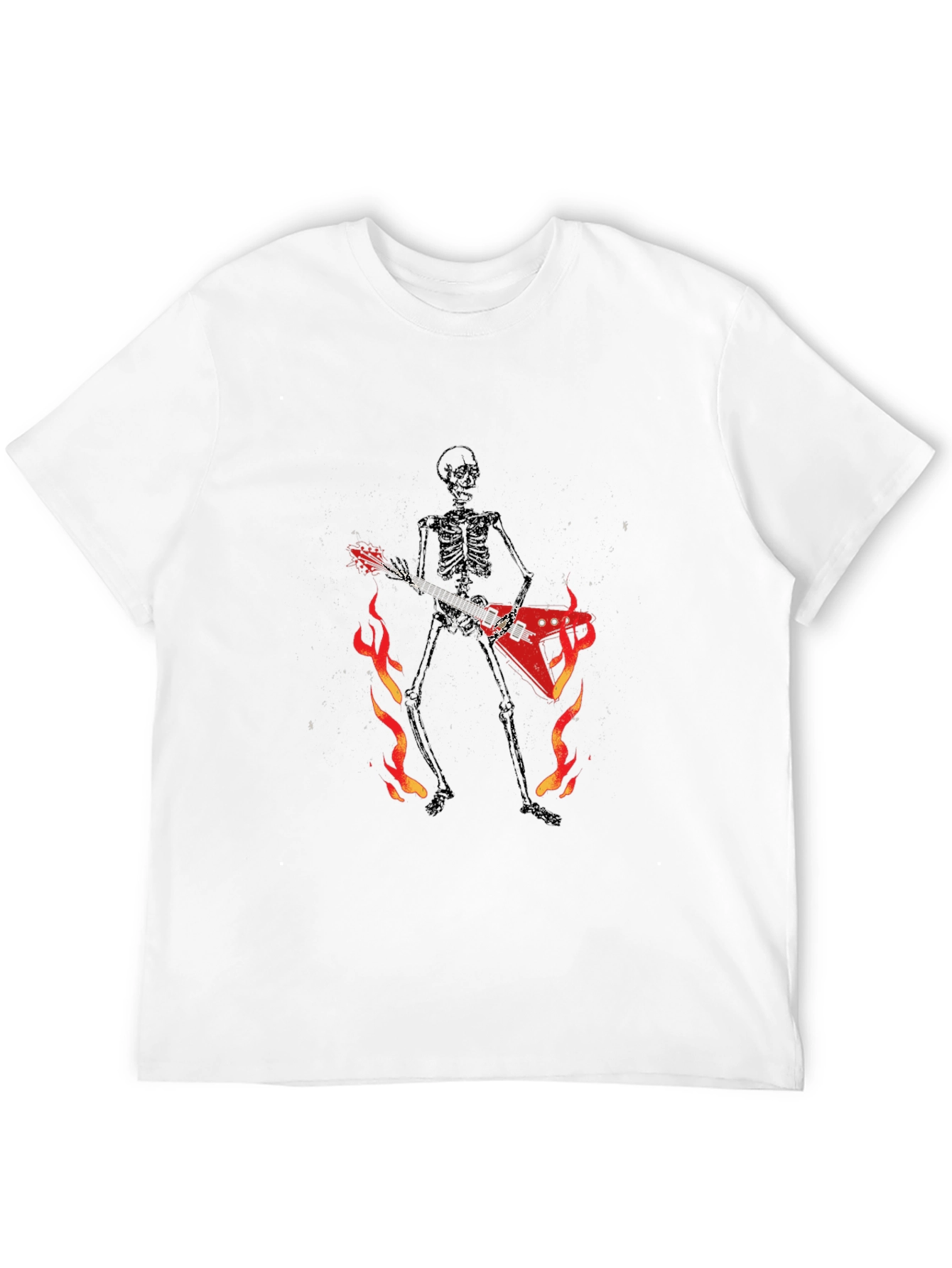Skeleton Guitarist Graphic Tee - Black