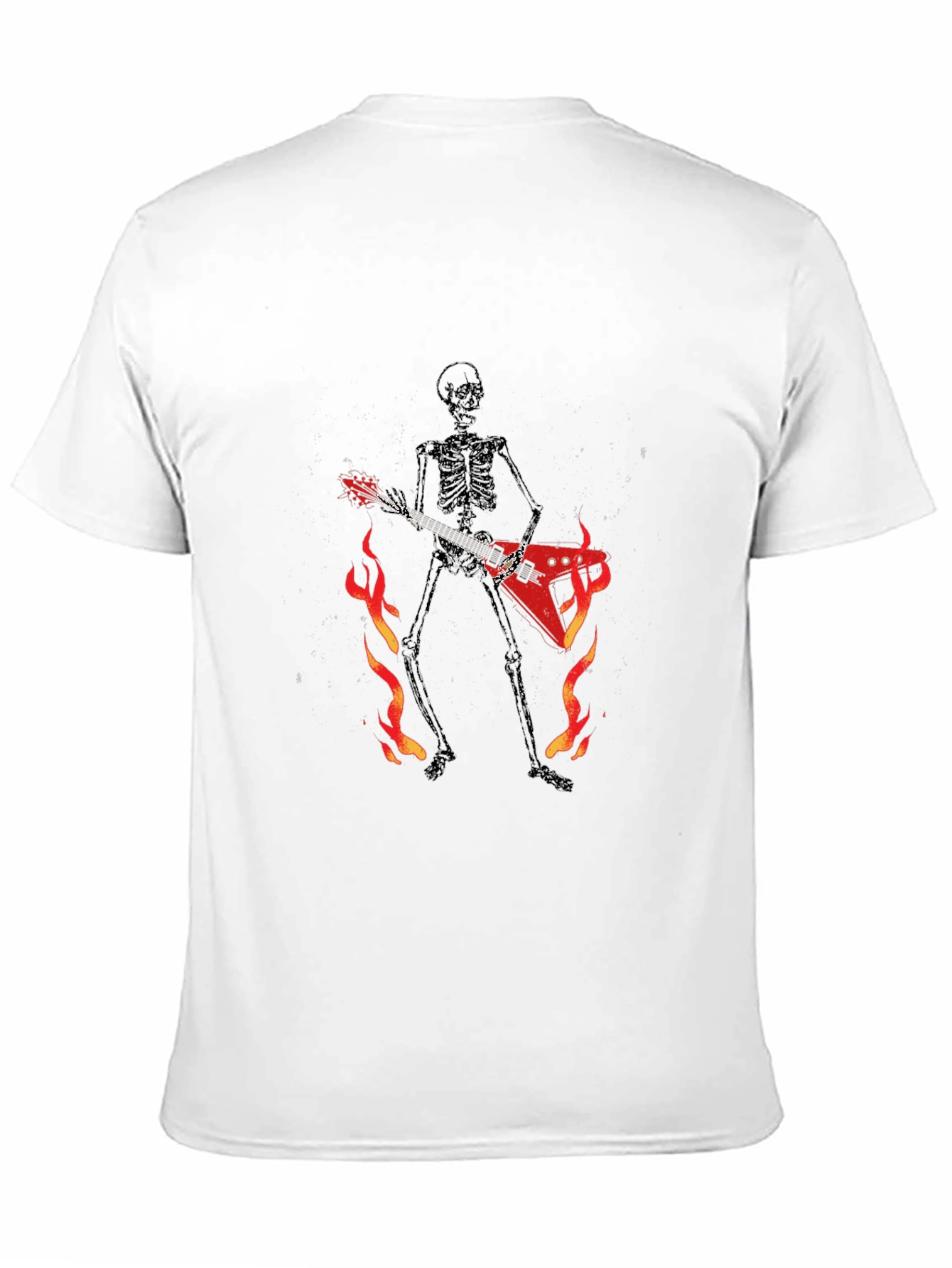 Skeleton Guitarist Graphic Tee - Black