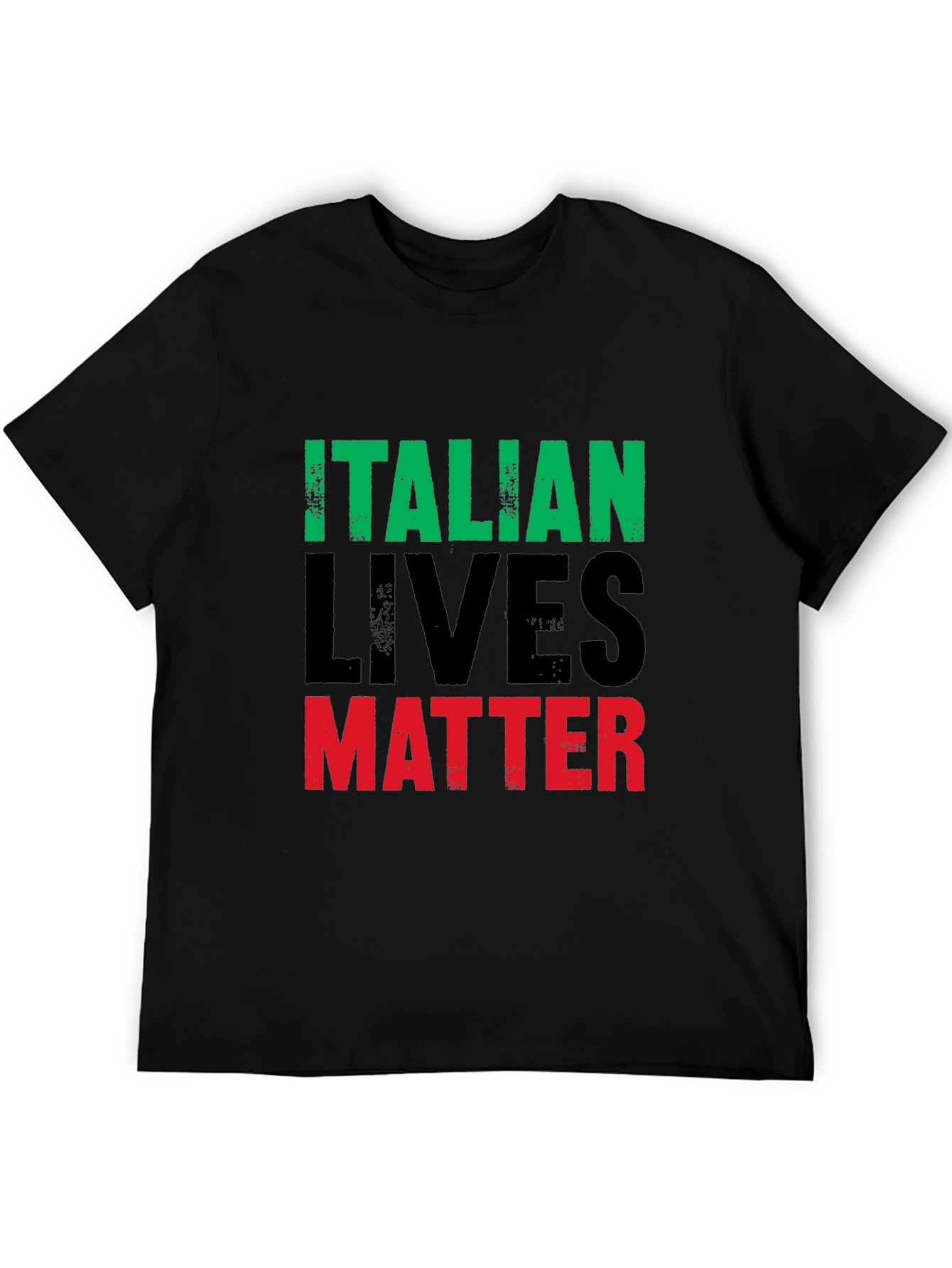 Italian Lives Matter T-Shirt - Mens Black Graphic Tee