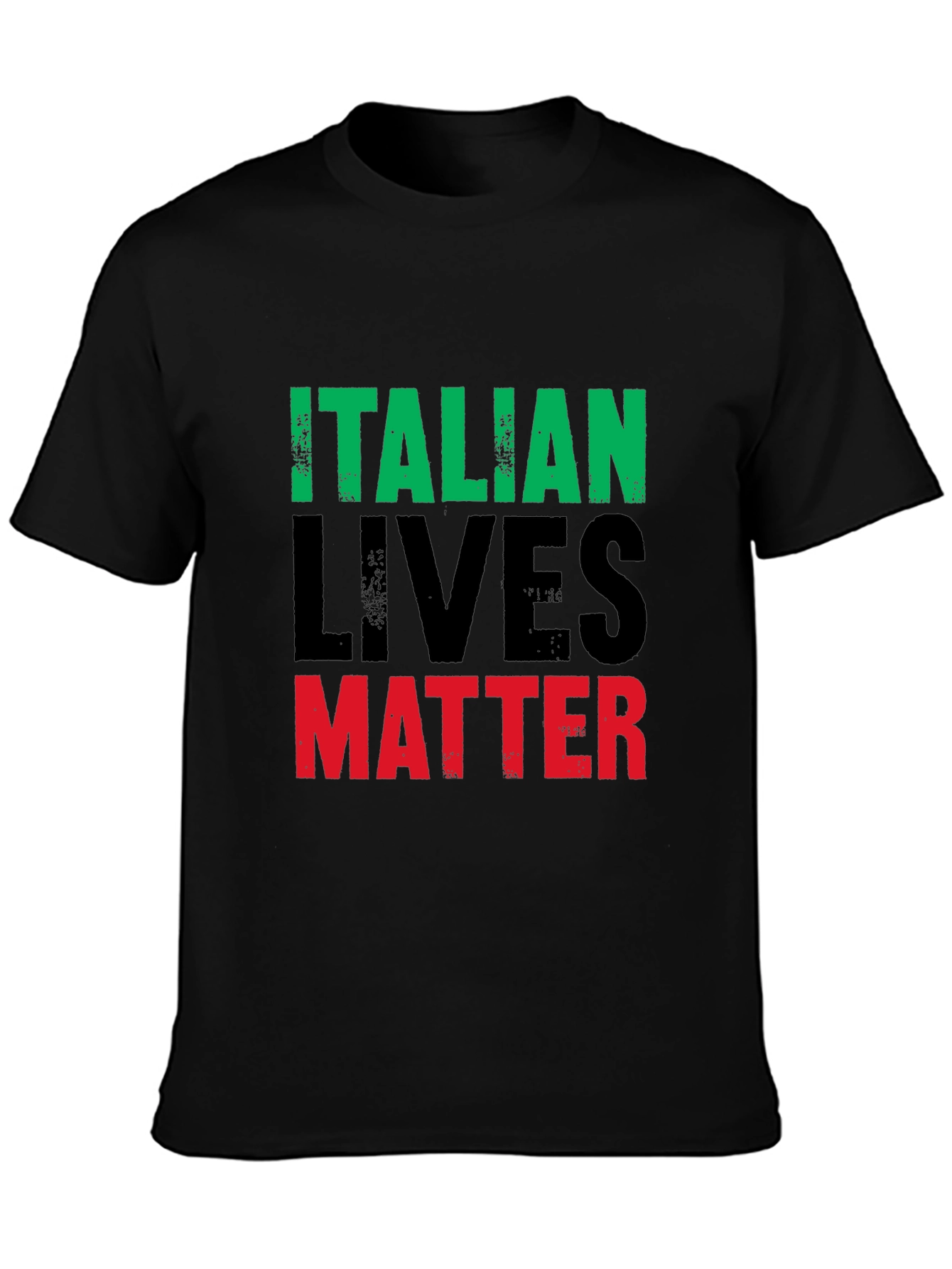 Italian Lives Matter T-Shirt - Mens Black Graphic Tee