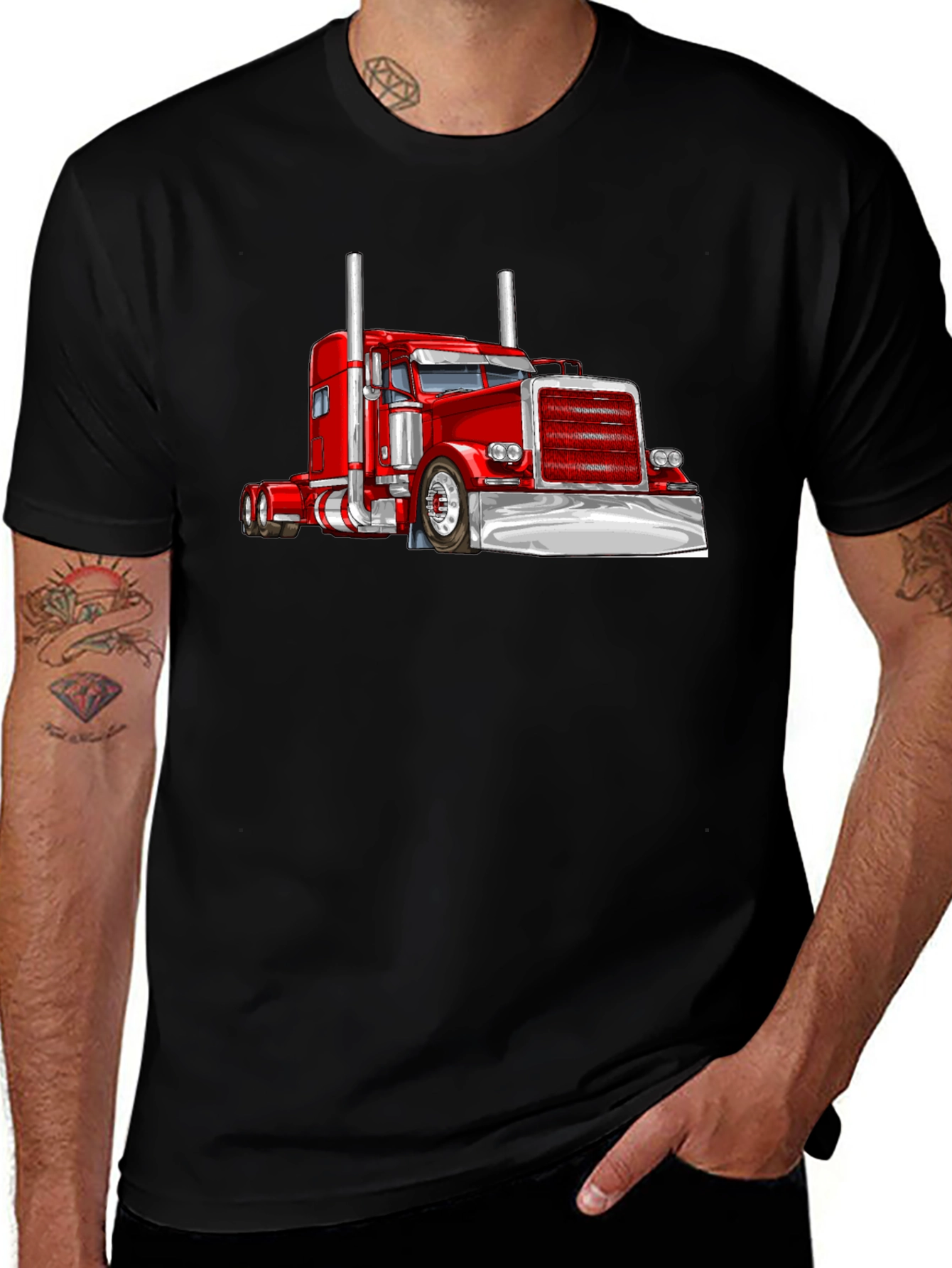 Truck Graphic Black T-Shirt