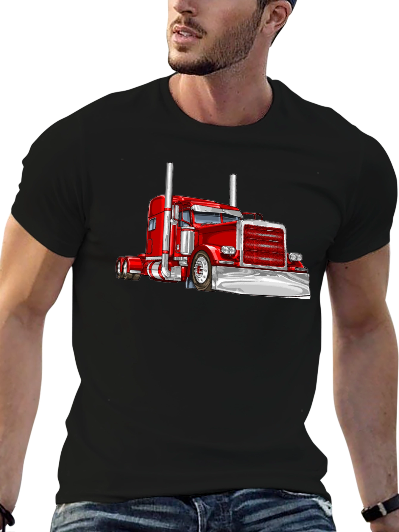 Truck Graphic Black T-Shirt