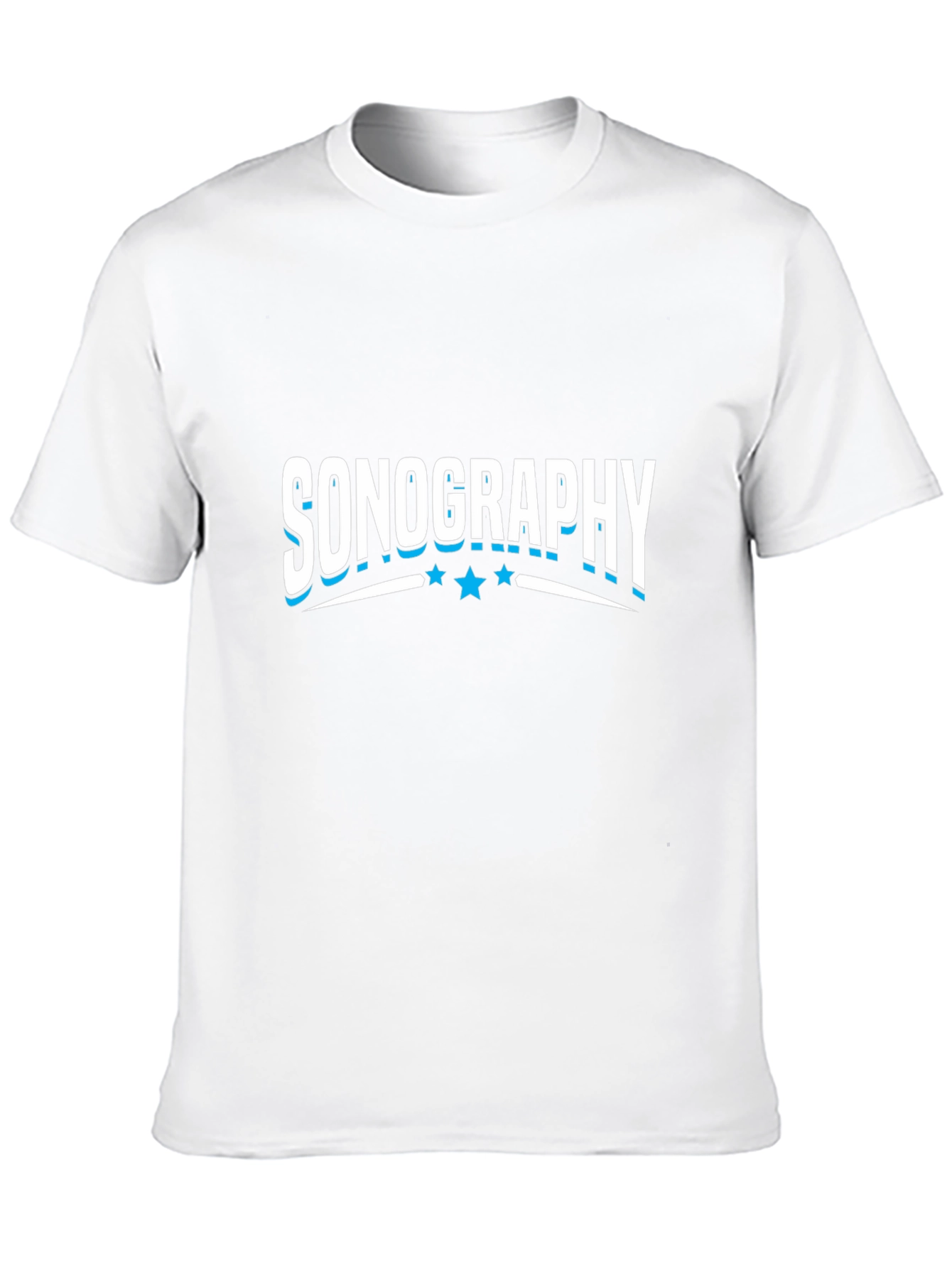Sonography Graphic T-Shirt - Black Crew Neck Tee