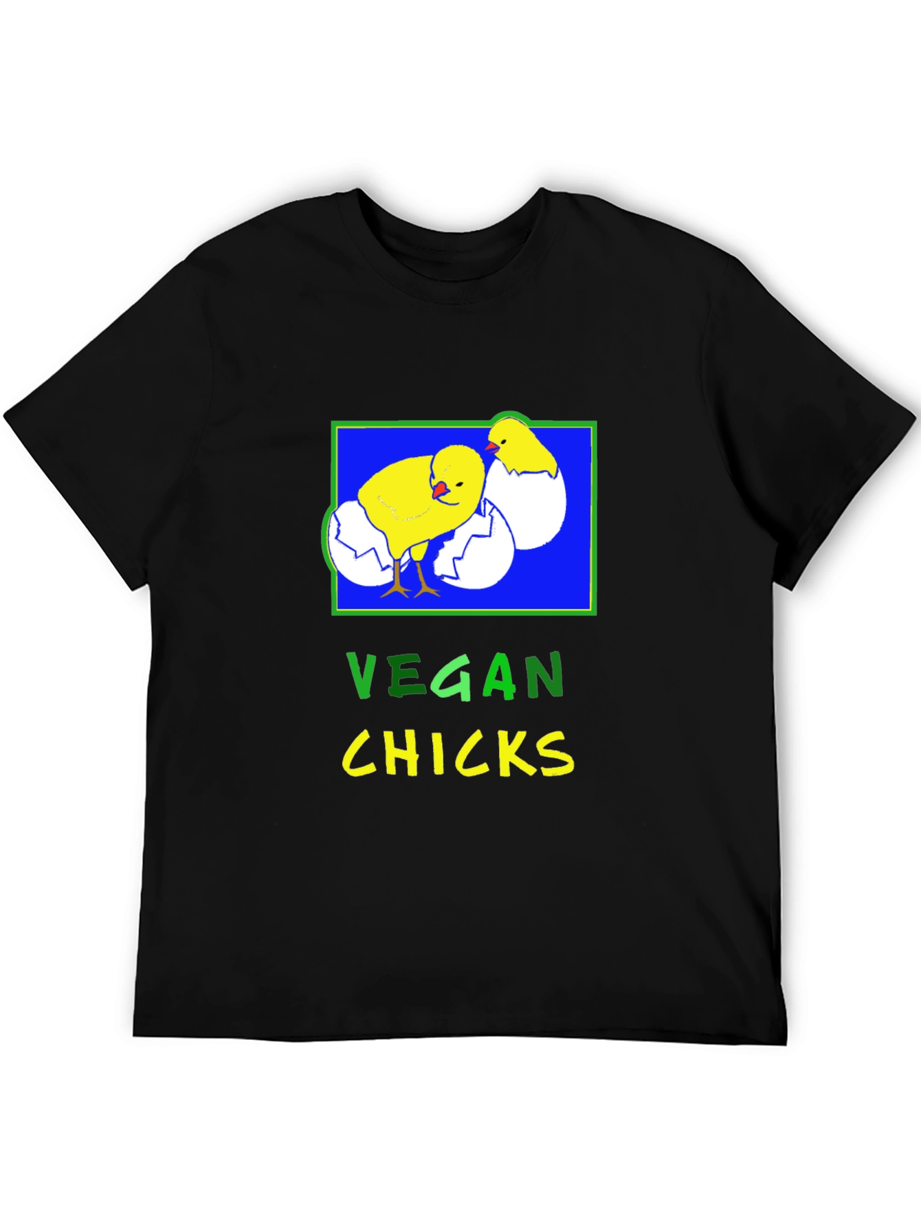 Vegan Chicks T-Shirt - Black Graphic Tee