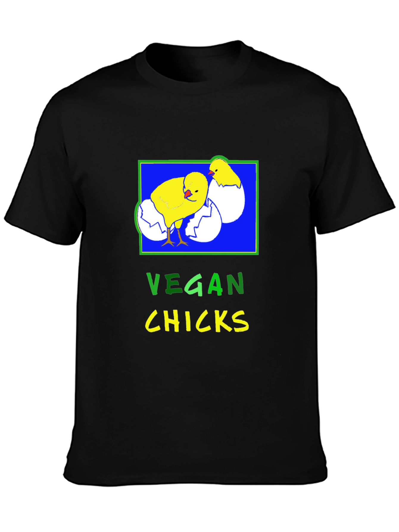 Vegan Chicks T-Shirt - Black Graphic Tee