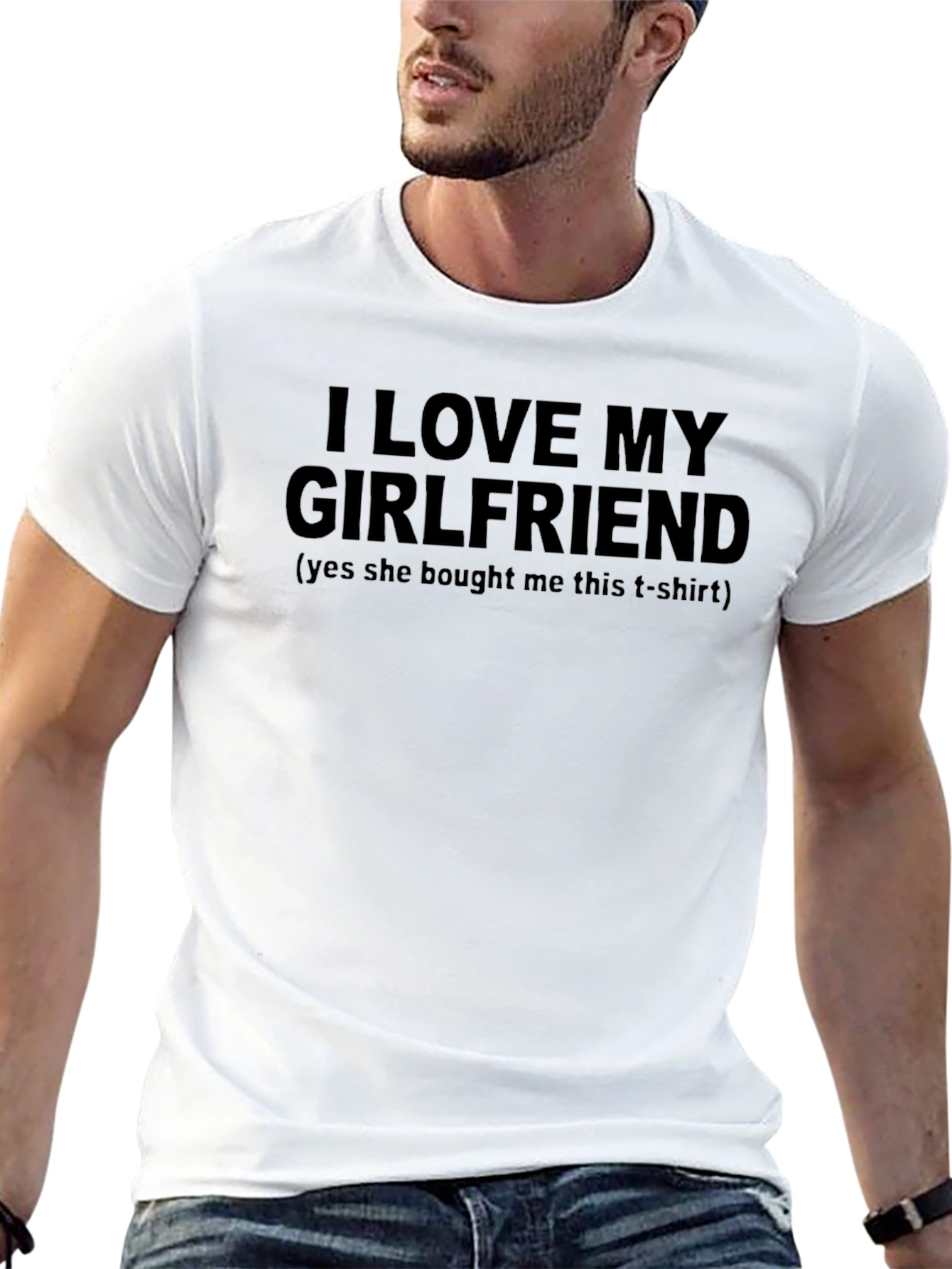 I Love My Girlfriend T-Shirt - Humorous Gift
