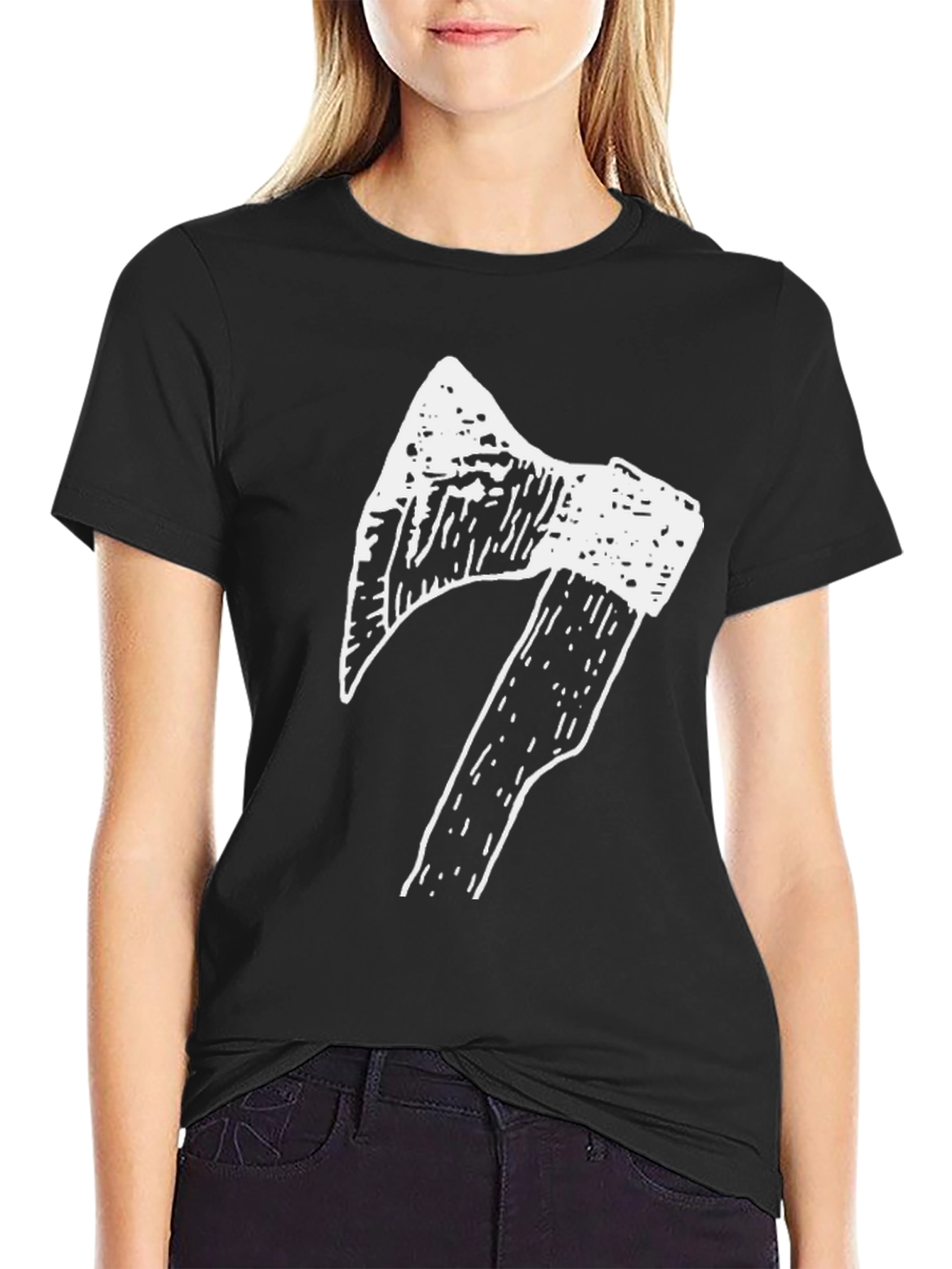 Axe Graphic T-Shirt - Black Cotton Tee