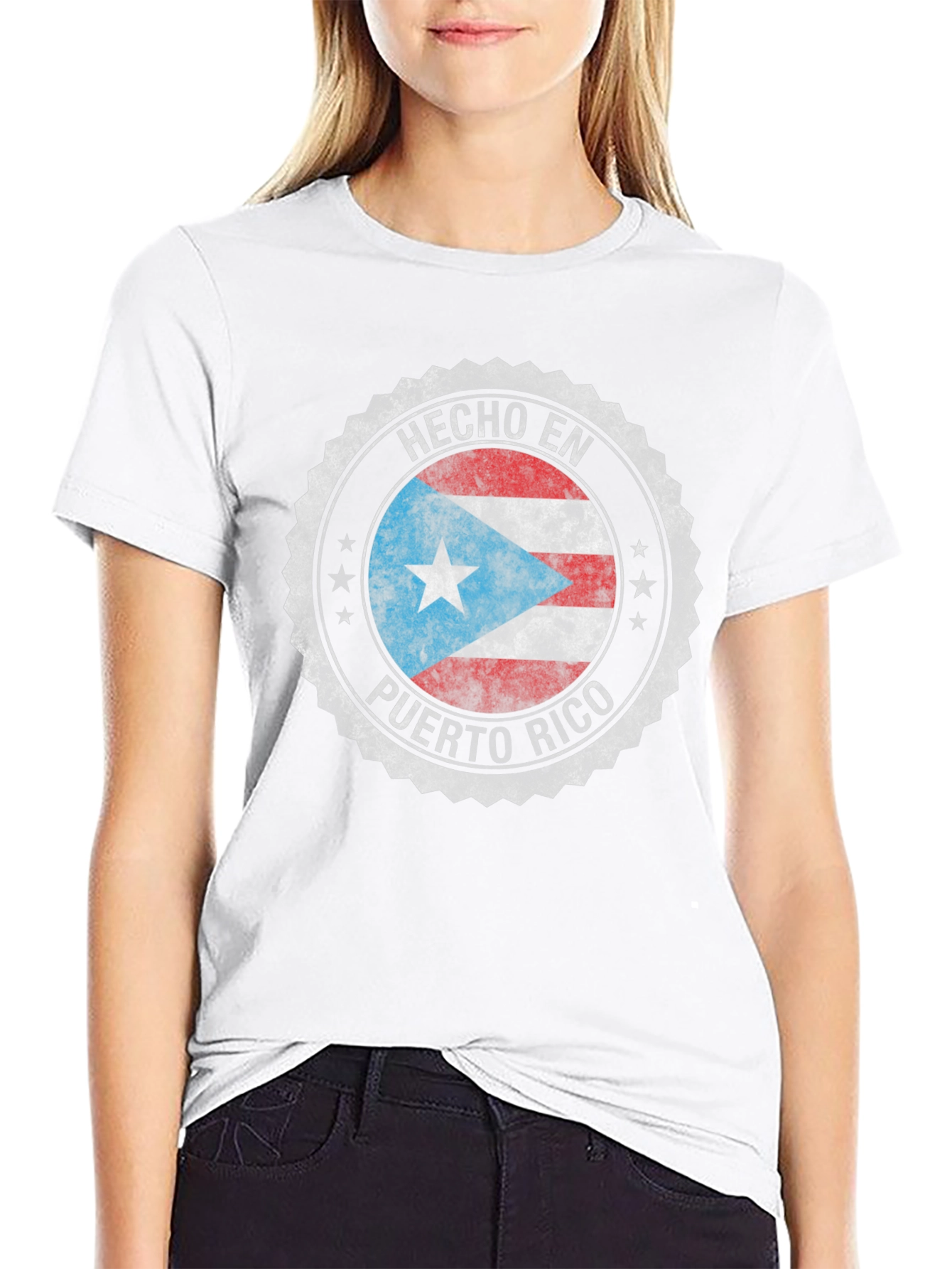 Hecho En Puerto Rico Black T-Shirt