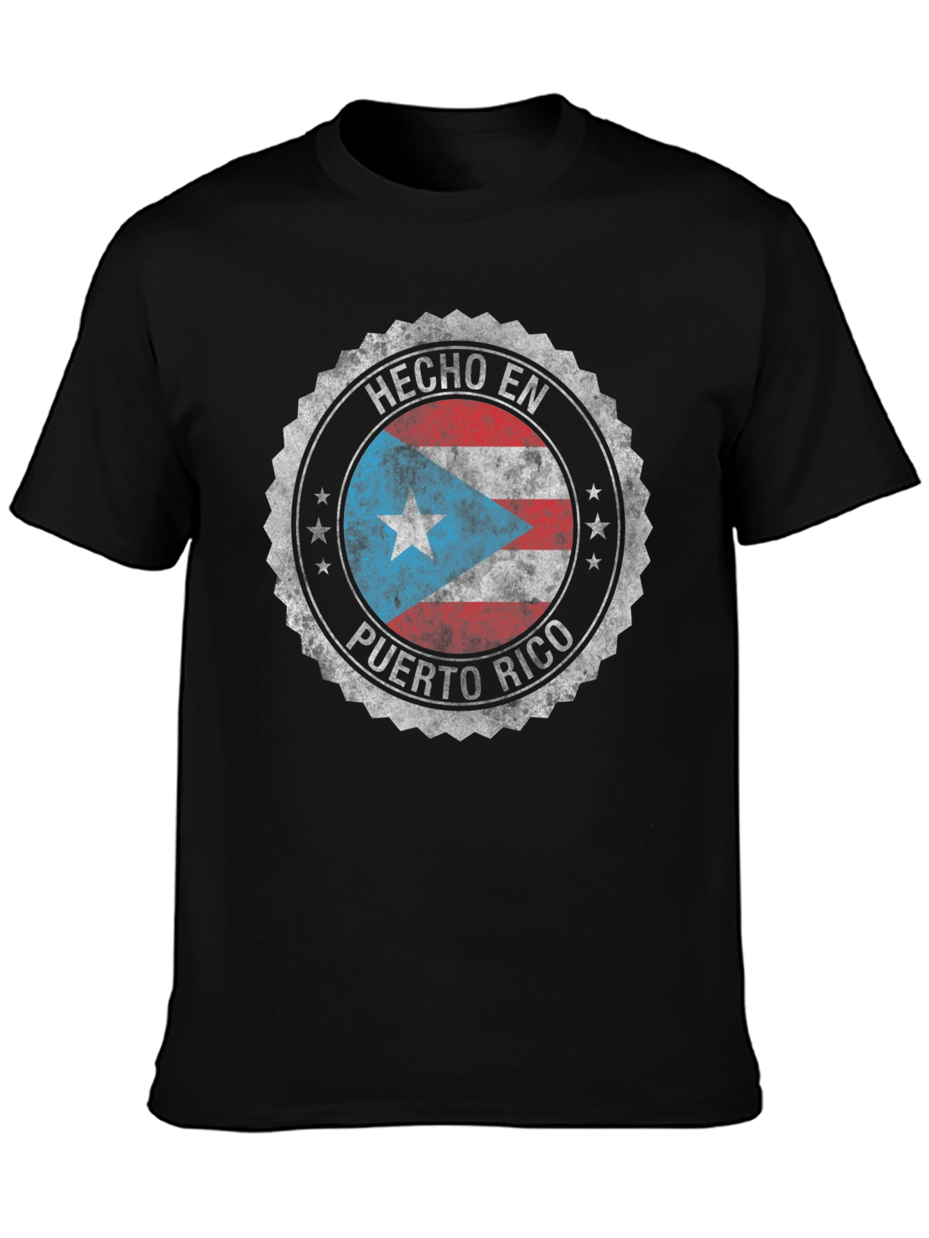 Hecho En Puerto Rico Black T-Shirt