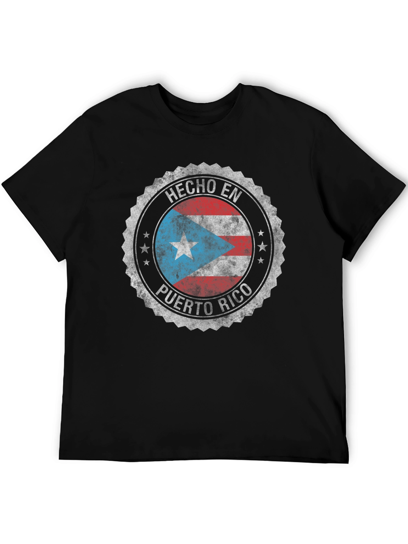 Hecho En Puerto Rico Black T-Shirt