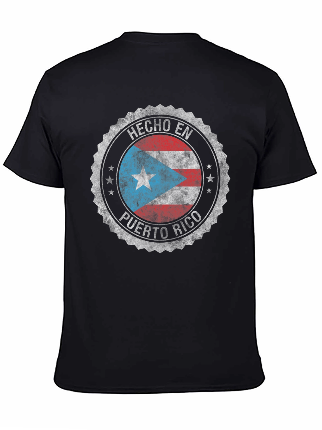 Hecho En Puerto Rico Black T-Shirt