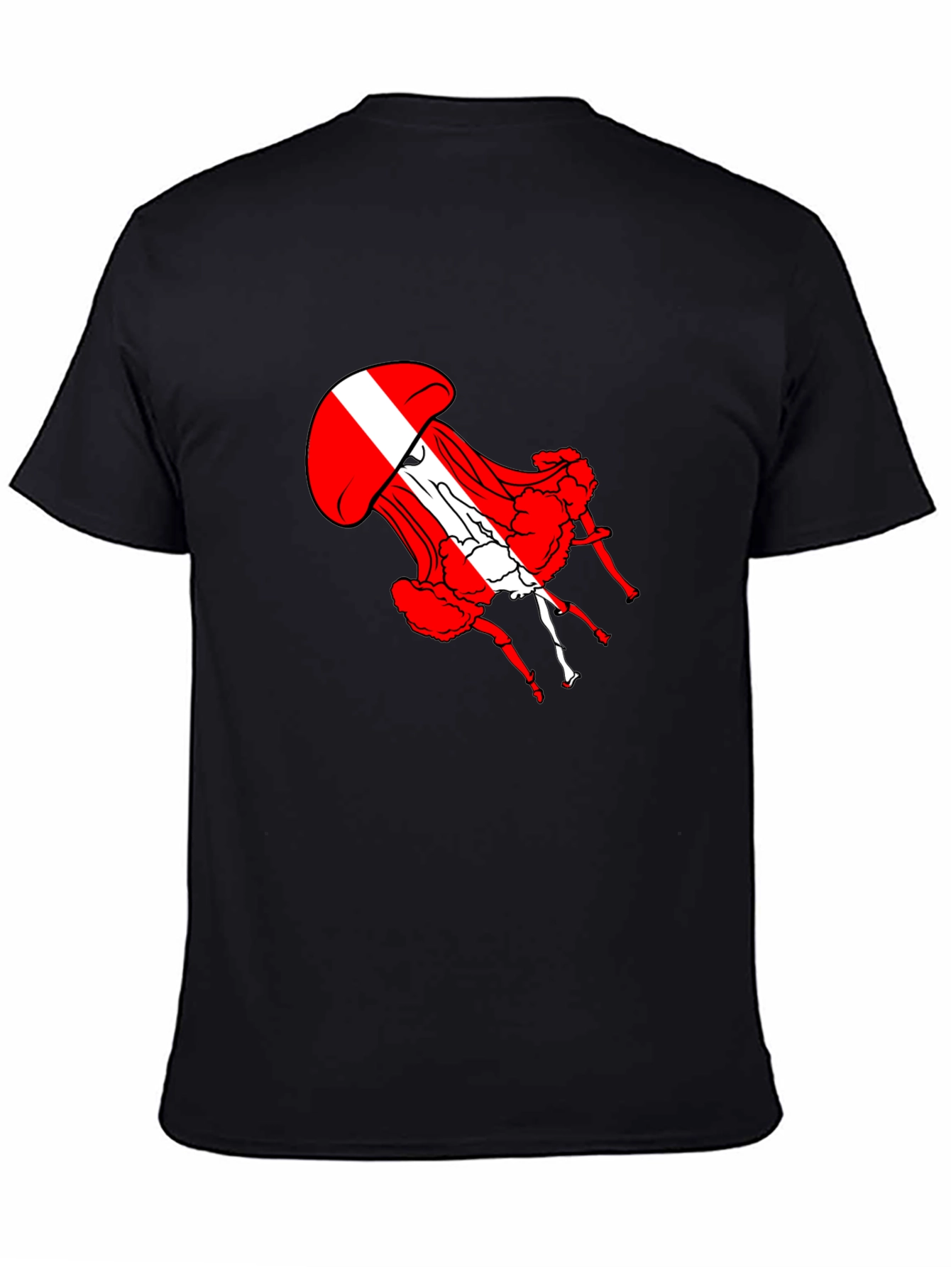 Red Jellyfish Graphic Tee - Unique Design