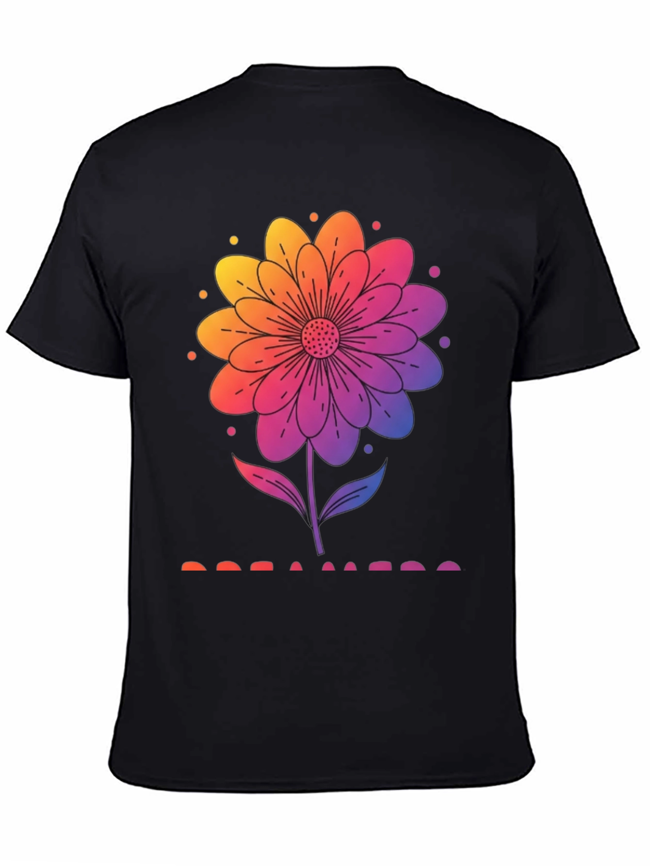 Rainbow Flower Graphic T-Shirt