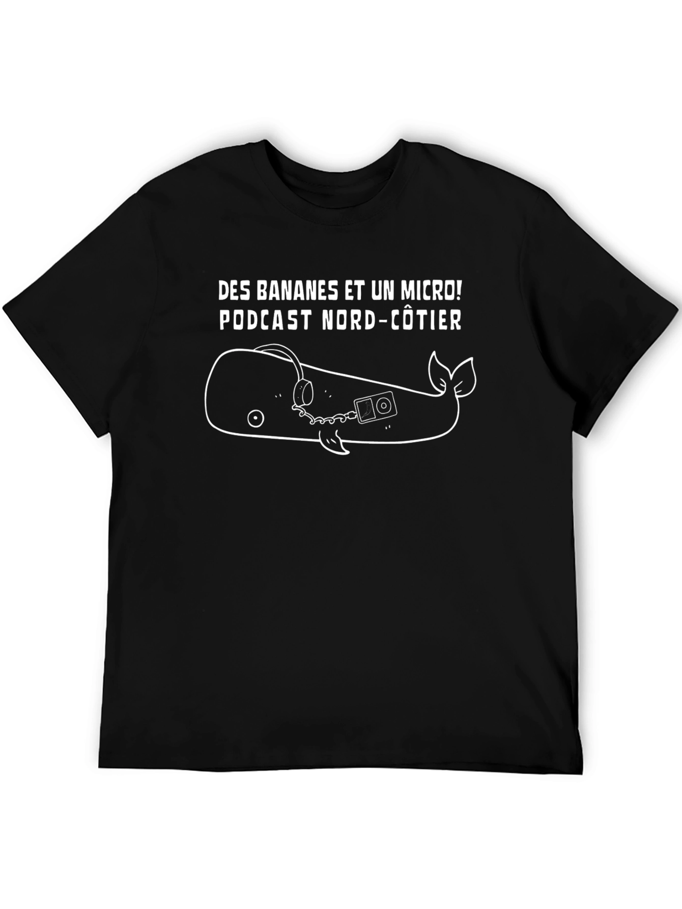 Podcast Whale Graphic T-Shirt
